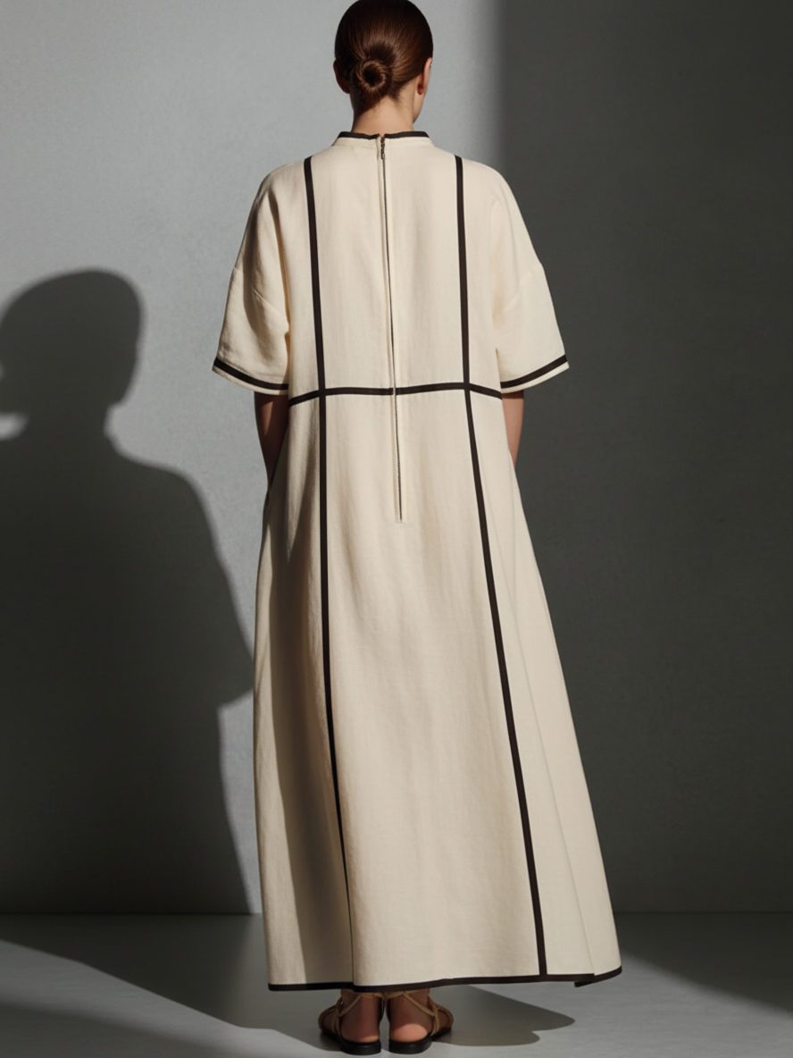 Linda | Modern Linen Blend Beige