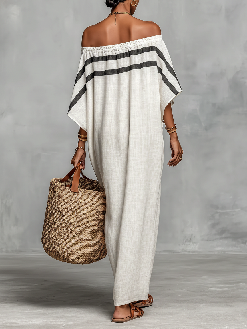 Dana | Linen Blend Off--shoulder Batwing