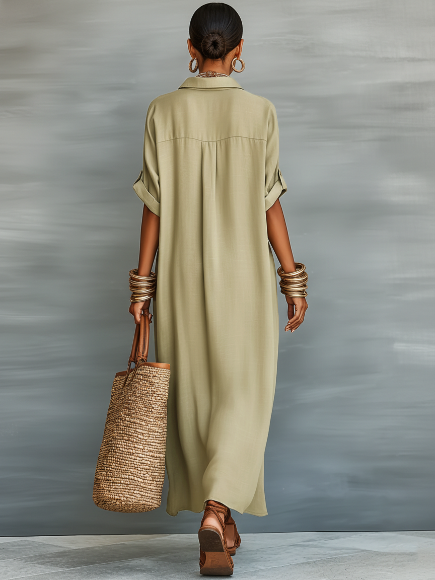 Aileen | Linen Blend Short-sleeved Shirt