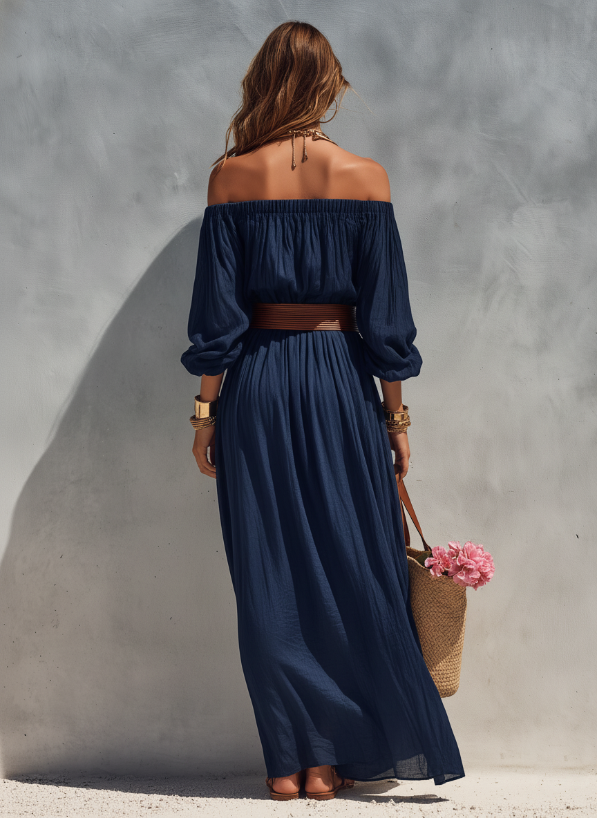 Karen | Casual Dark Blue Cotton