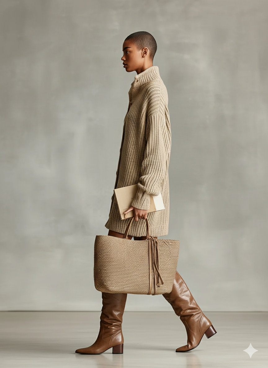 Polly | Camel Elegant Button