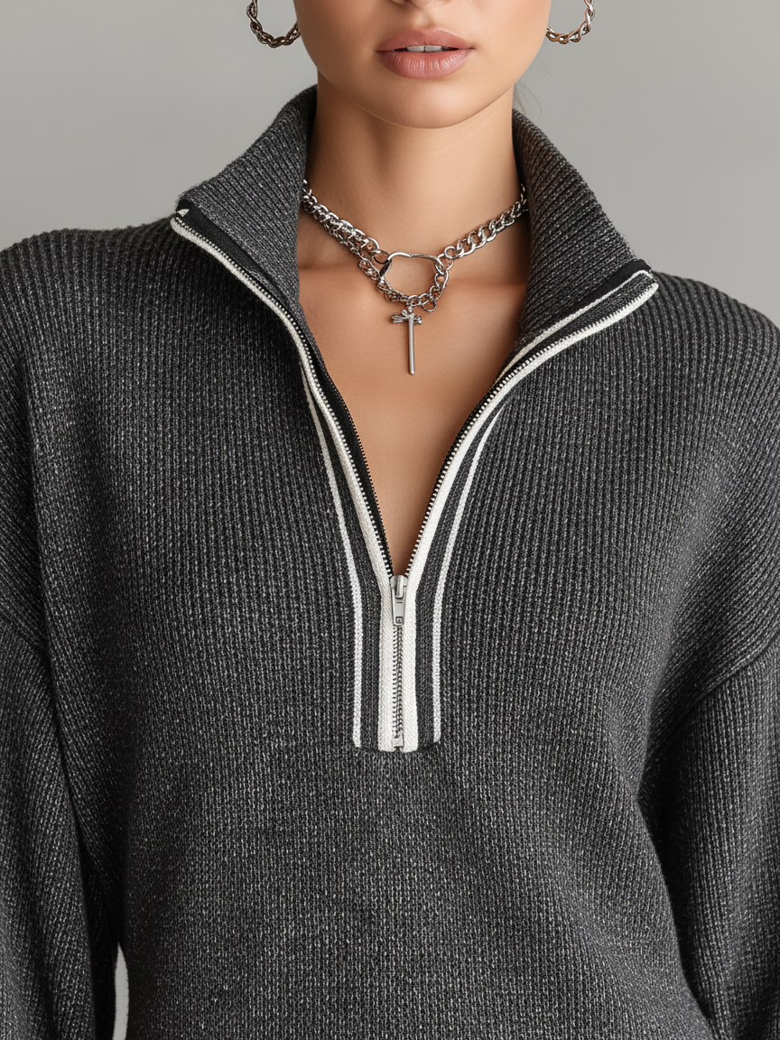 Sue | Fashion Loose Knit White