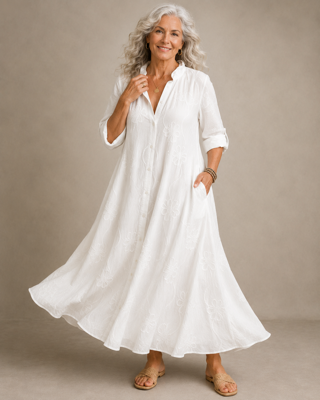 Sienna | Floral tummy-concealing dress for women
