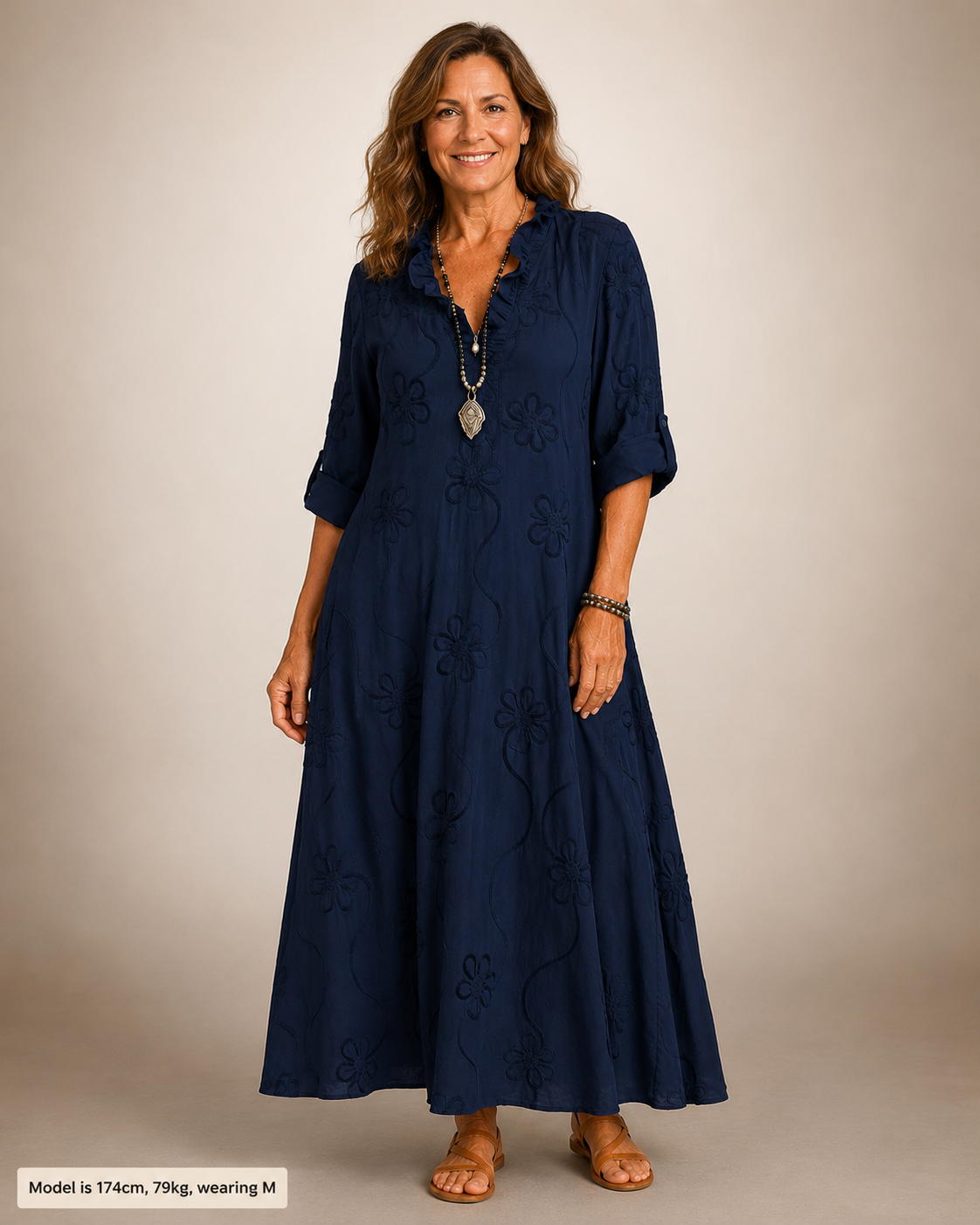Sienna | Floral tummy-concealing dress for women