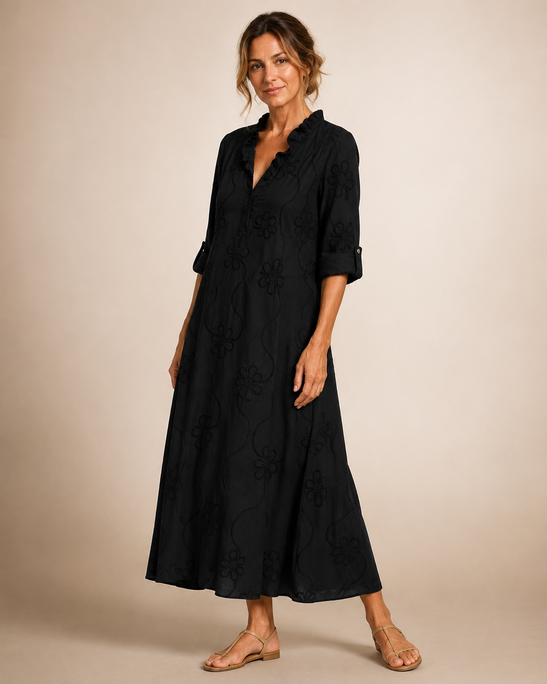Sienna | Floral tummy-concealing dress for women