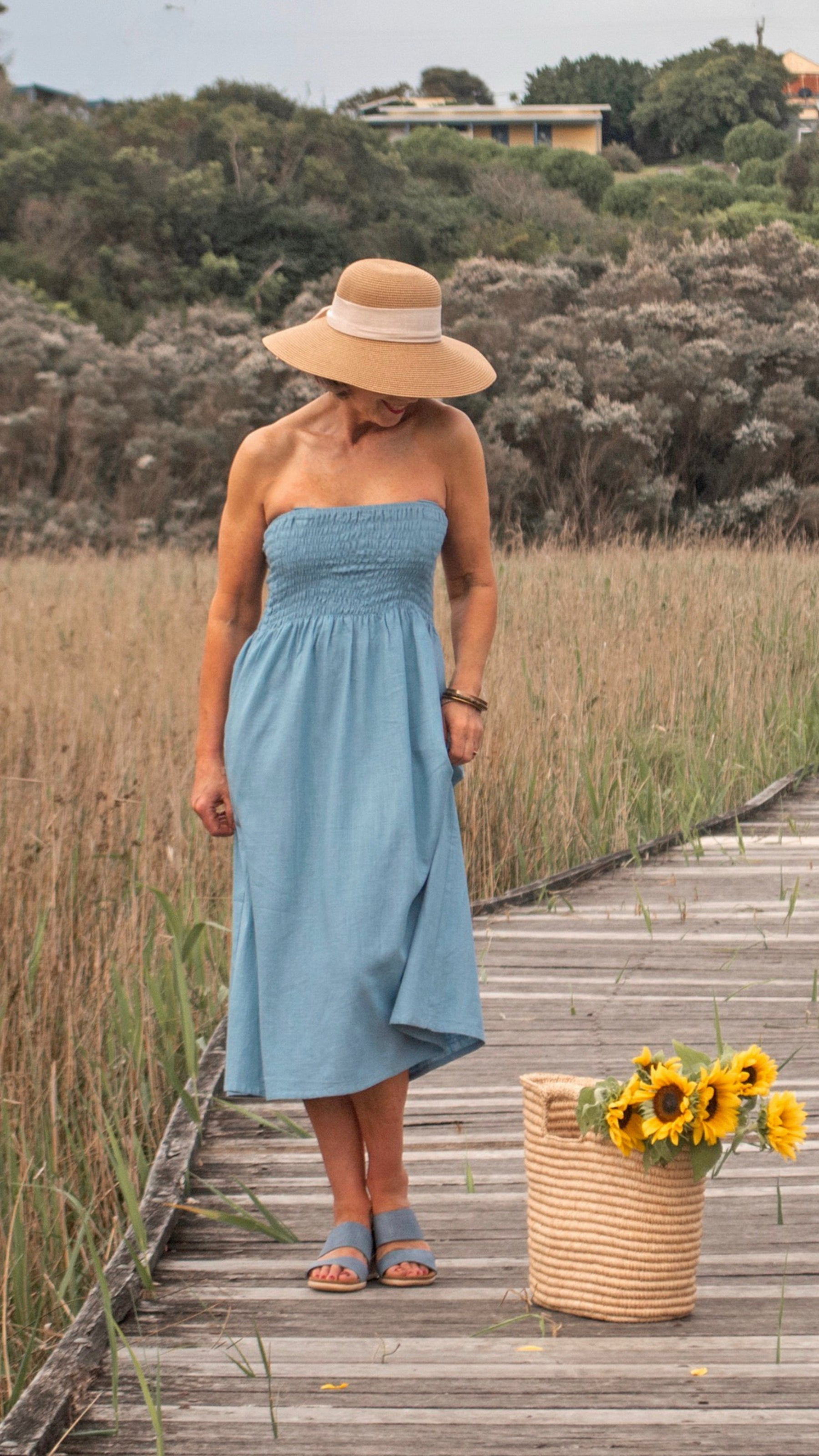 Adele | Linen 2-in-1 Wrap Dress