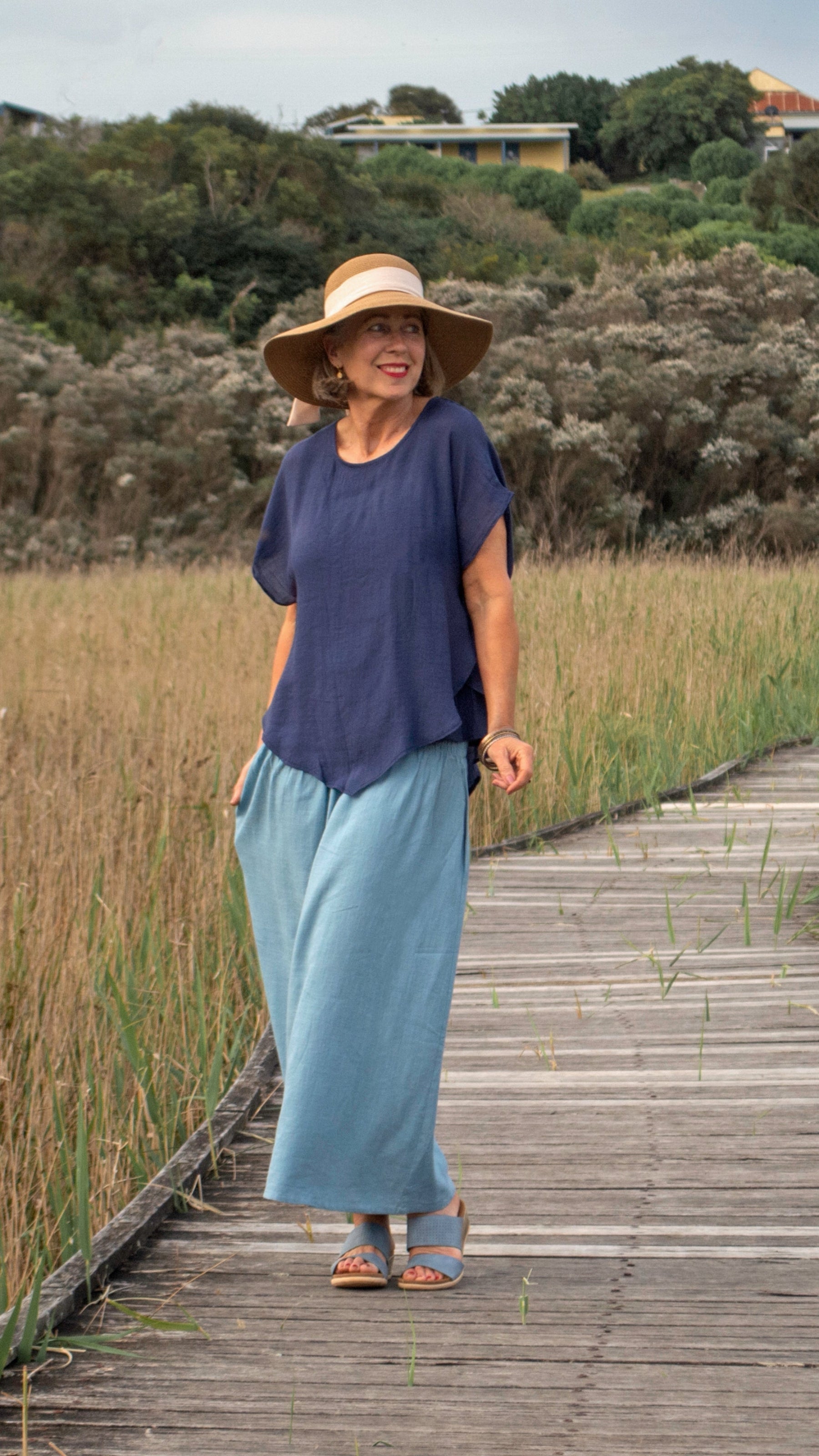 Adele | Linen 2-in-1 Wrap Dress