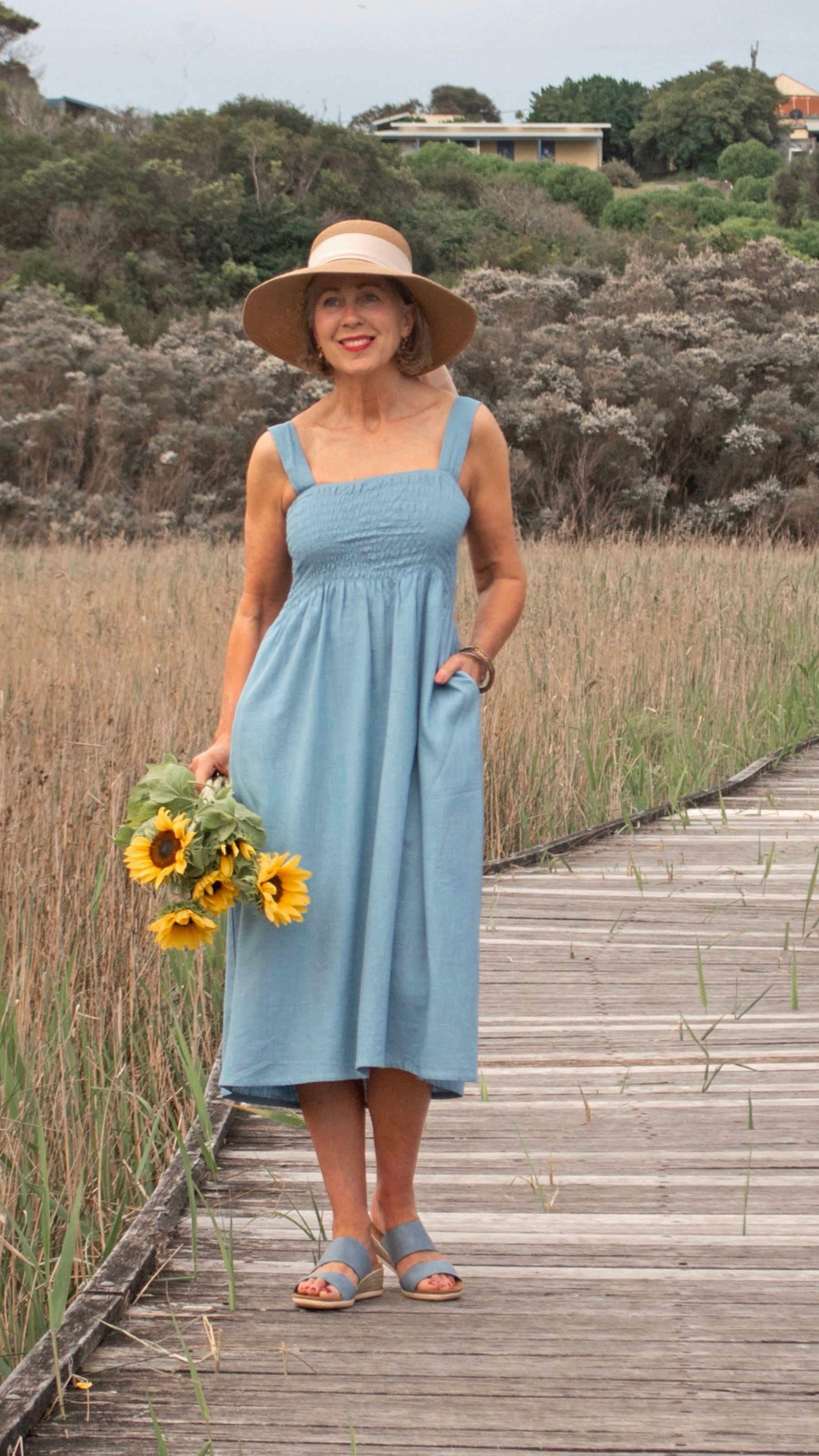 Adele | Linen 2-in-1 Wrap Dress