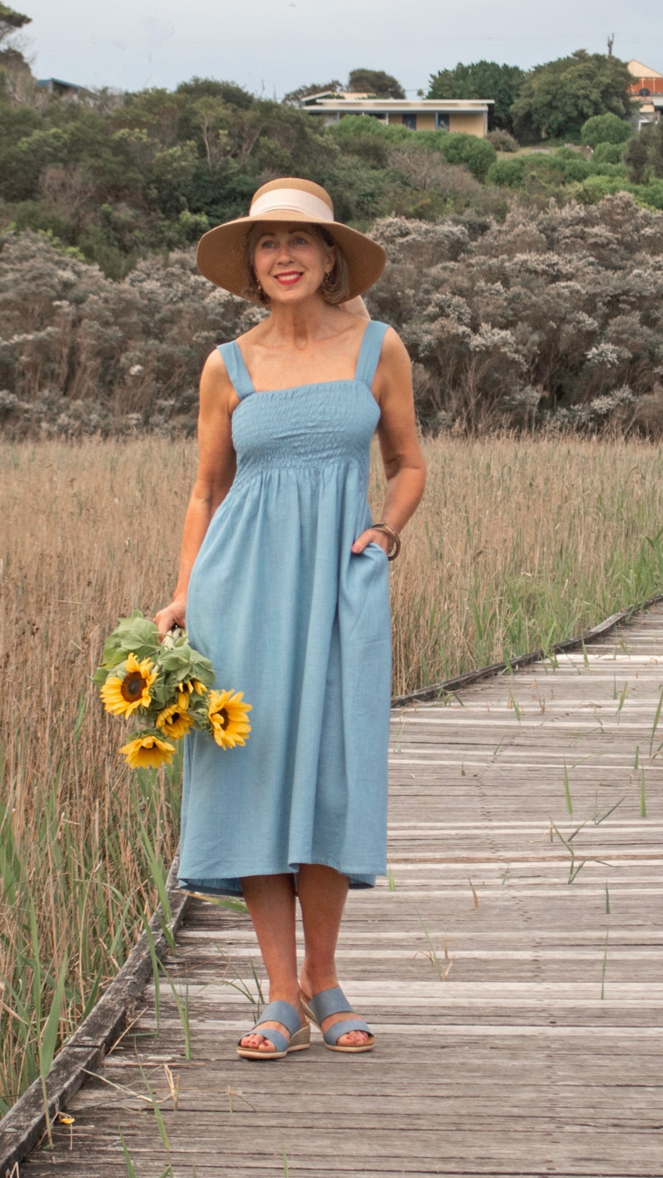 Adele | Linen 2-in-1 Wrap Dress