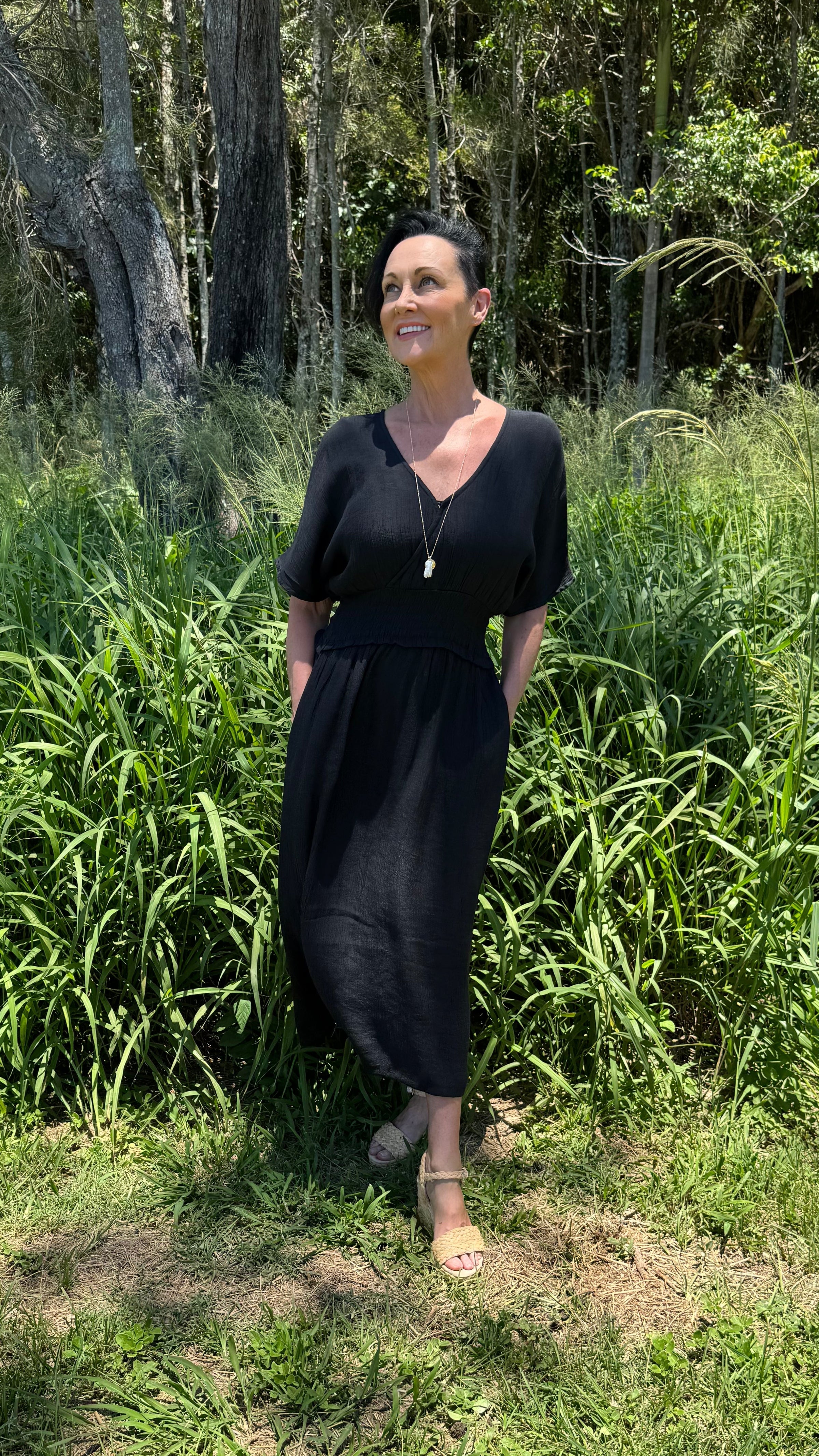 Nora | Poppy Bamboo Midi Dress