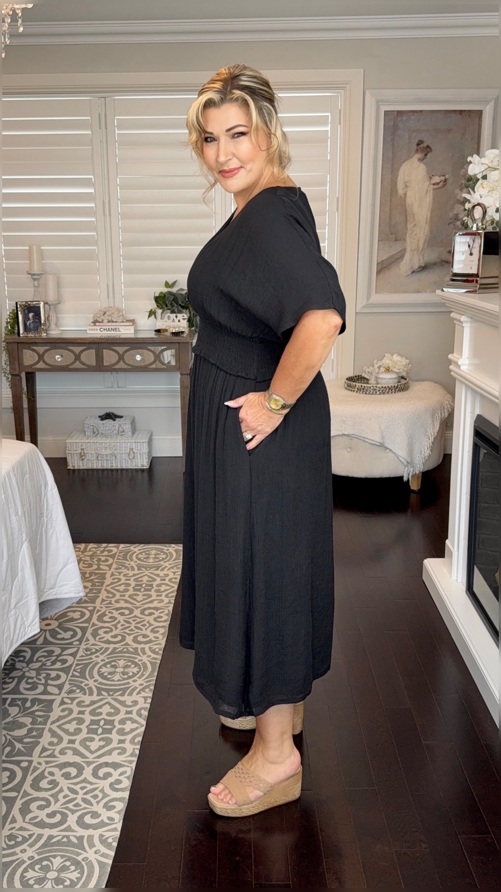 Nora | Poppy Bamboo Midi Dress