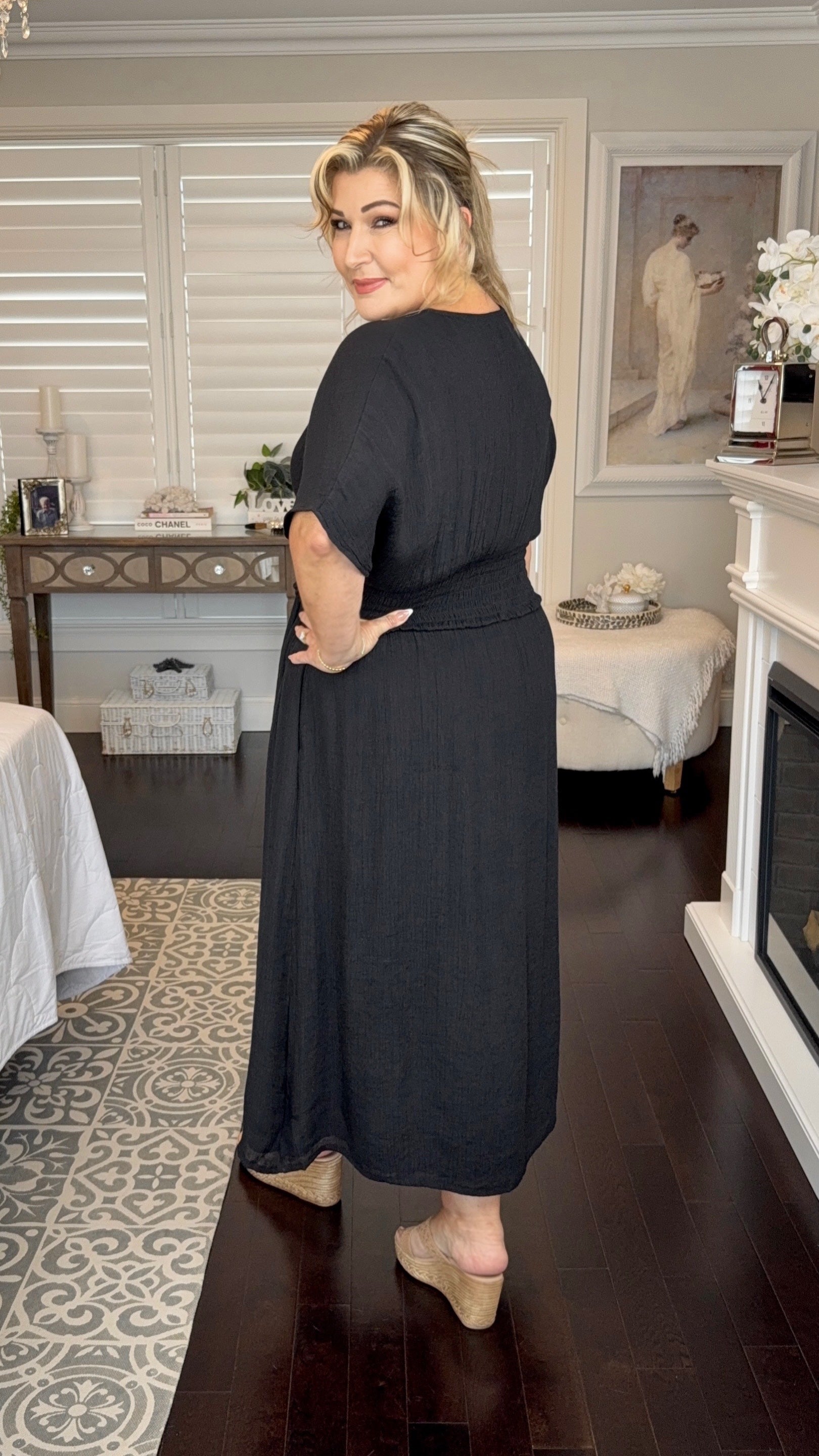 Nora | Poppy Bamboo Midi Dress