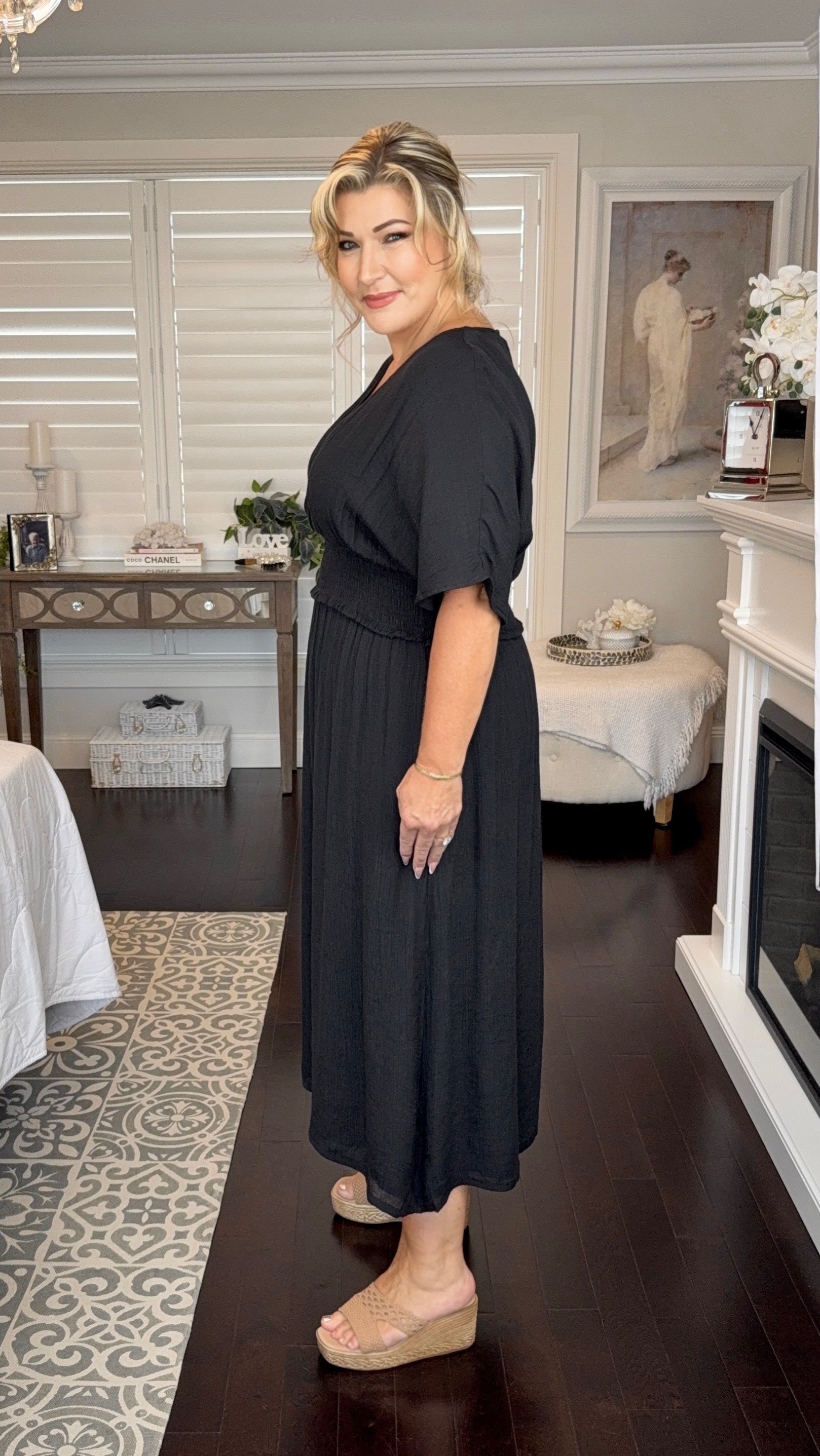 Nora | Poppy Bamboo Midi Dress