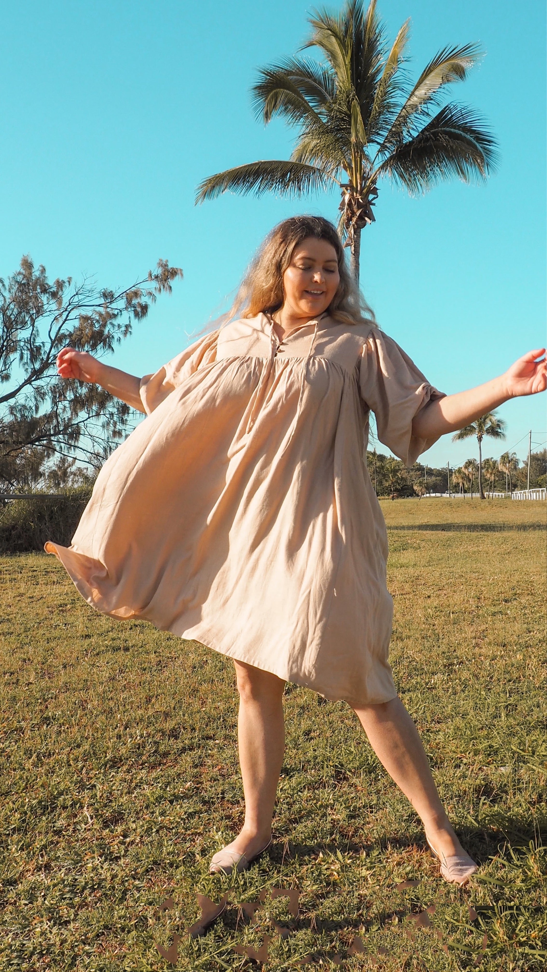 Genevieve | Linen Faraway Dress in Dusk