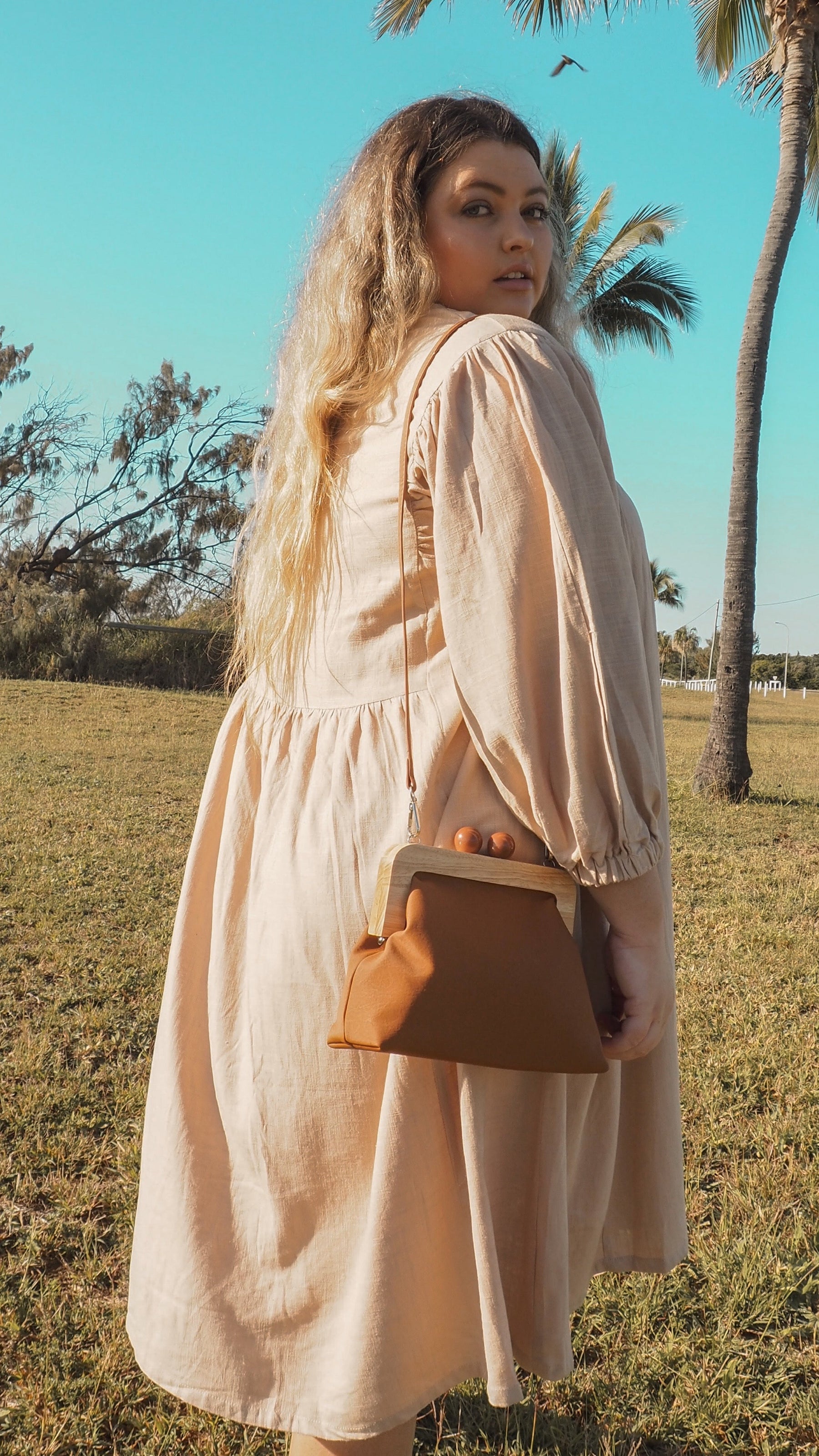 Genevieve | Linen Faraway Dress in Dusk