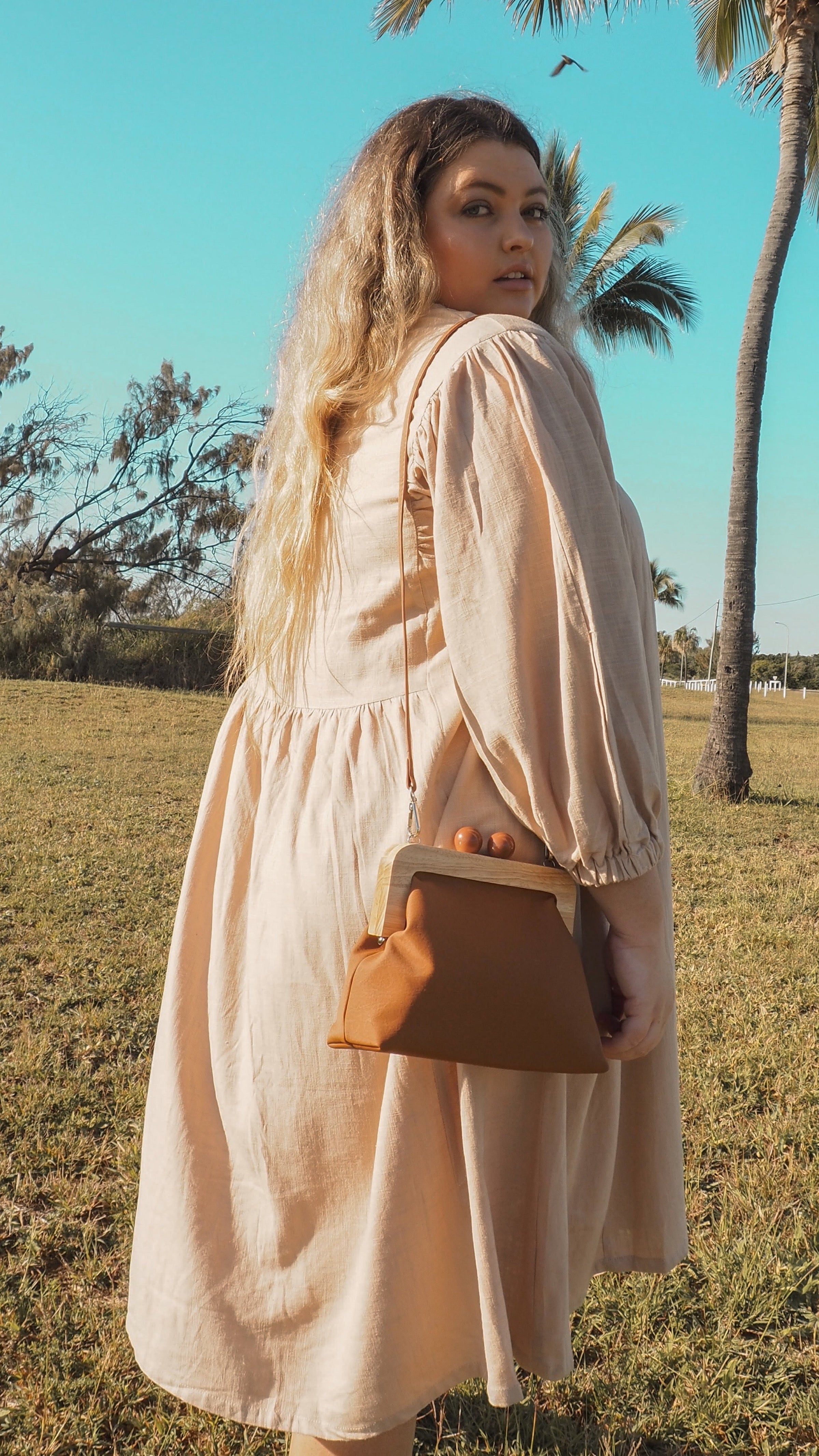 Genevieve | Linen Faraway Dress in Dusk