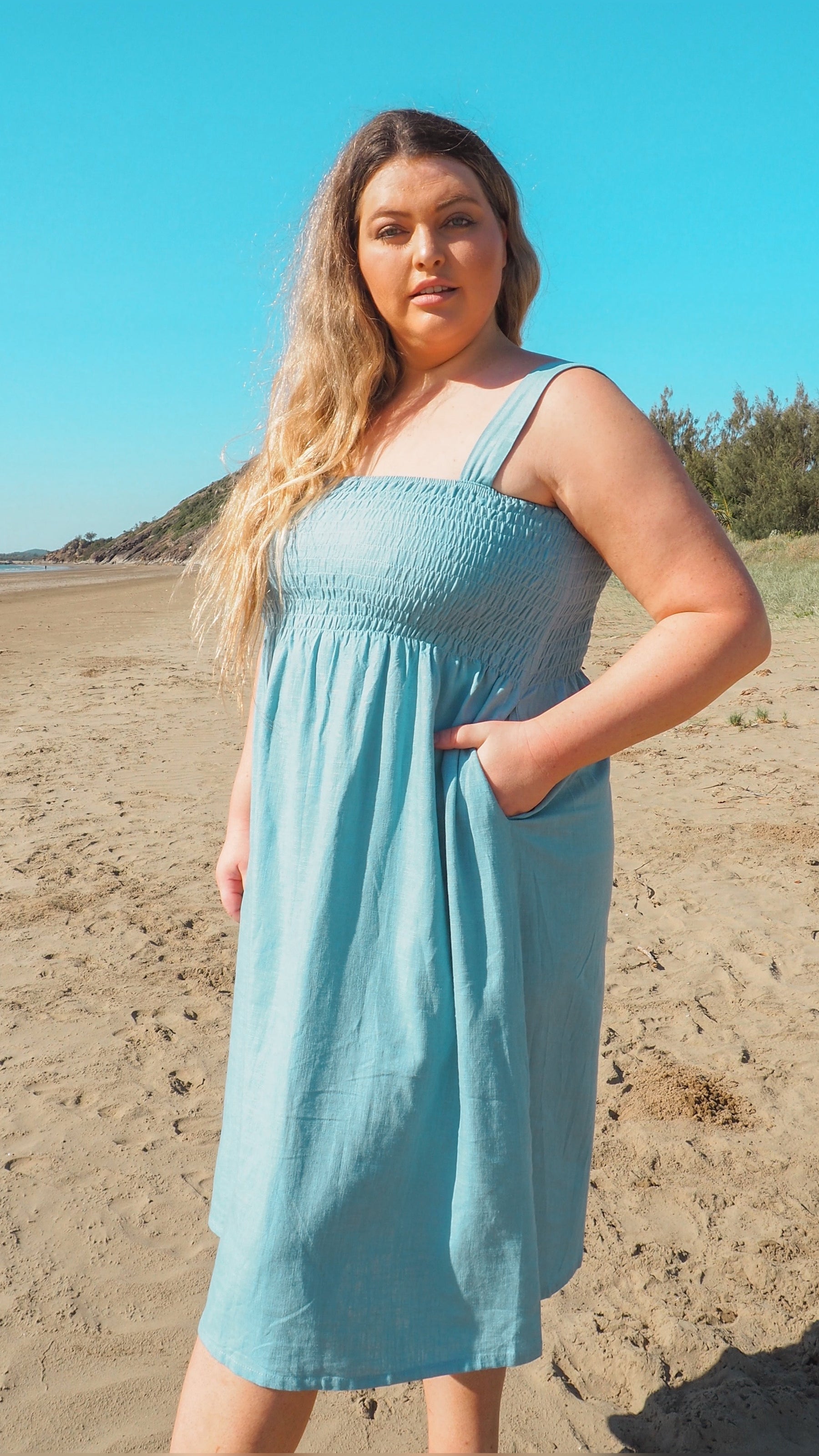 Adele | Linen 2-in-1 Wrap Dress