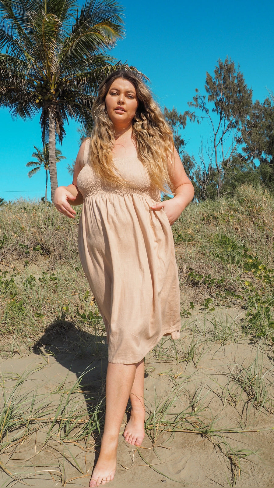 Blythe | Linen 2-in-1 Maxi Dress
