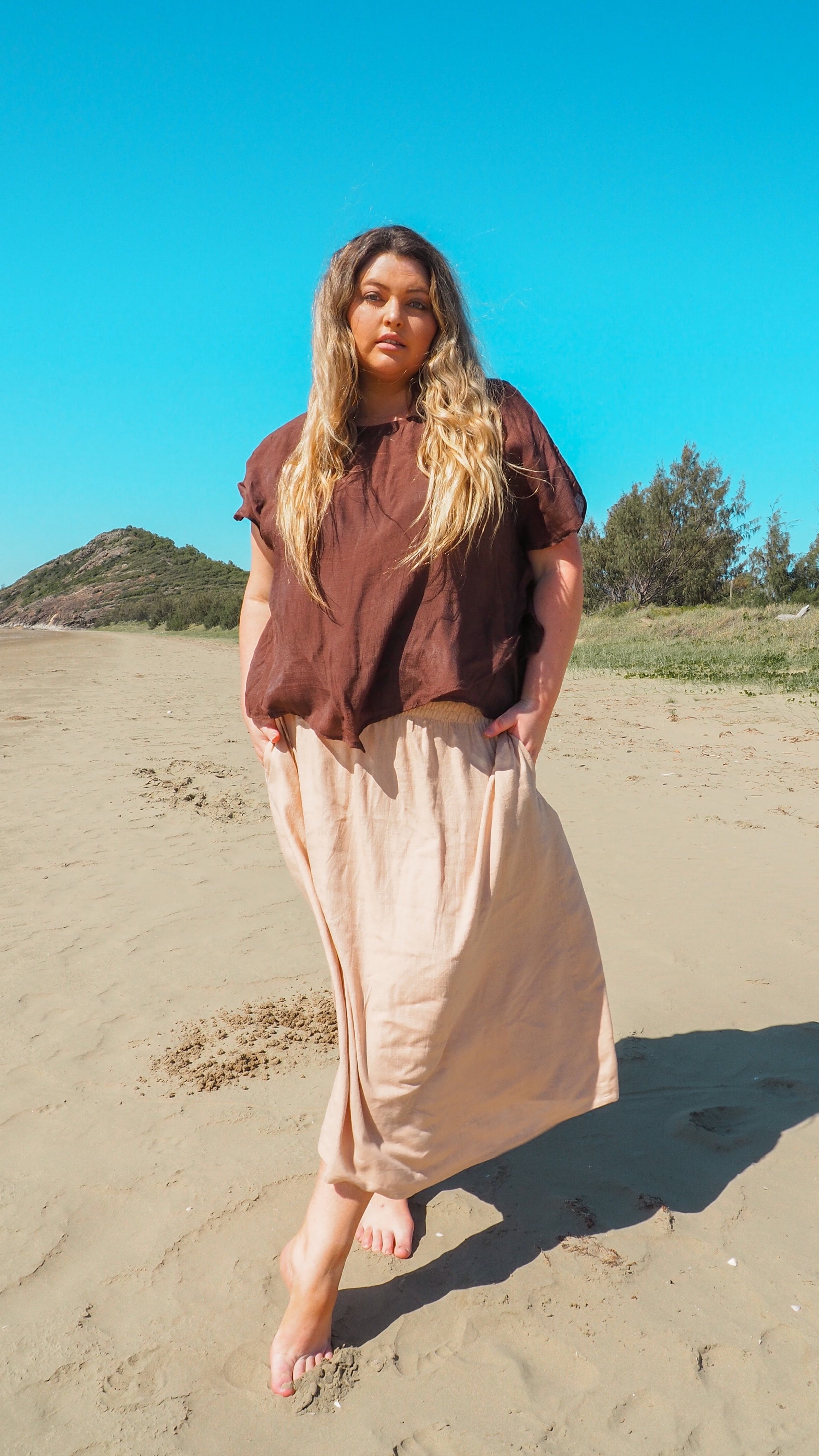 Blythe | Linen 2-in-1 Maxi Dress