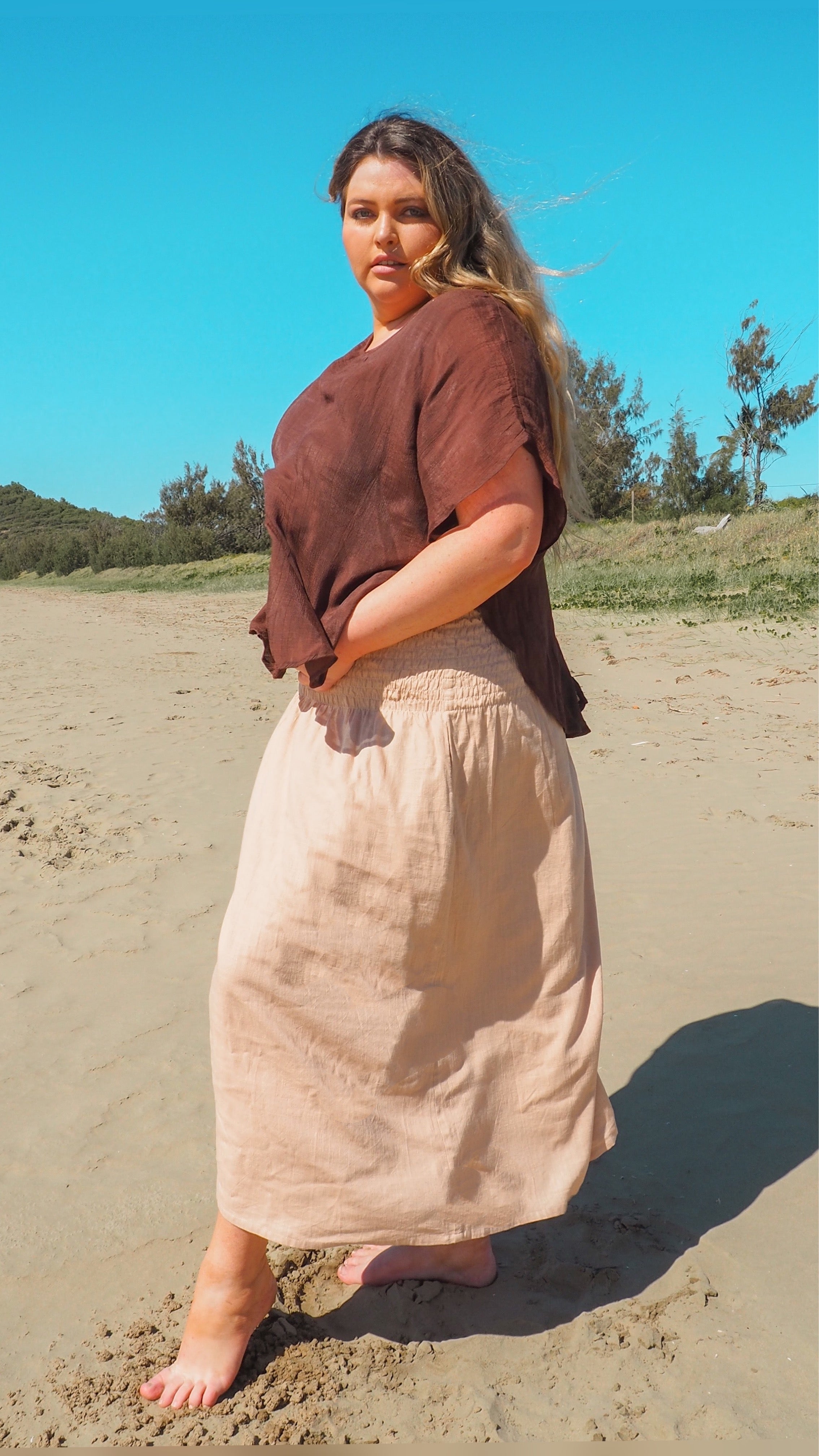 Blythe | Linen 2-in-1 Maxi Dress