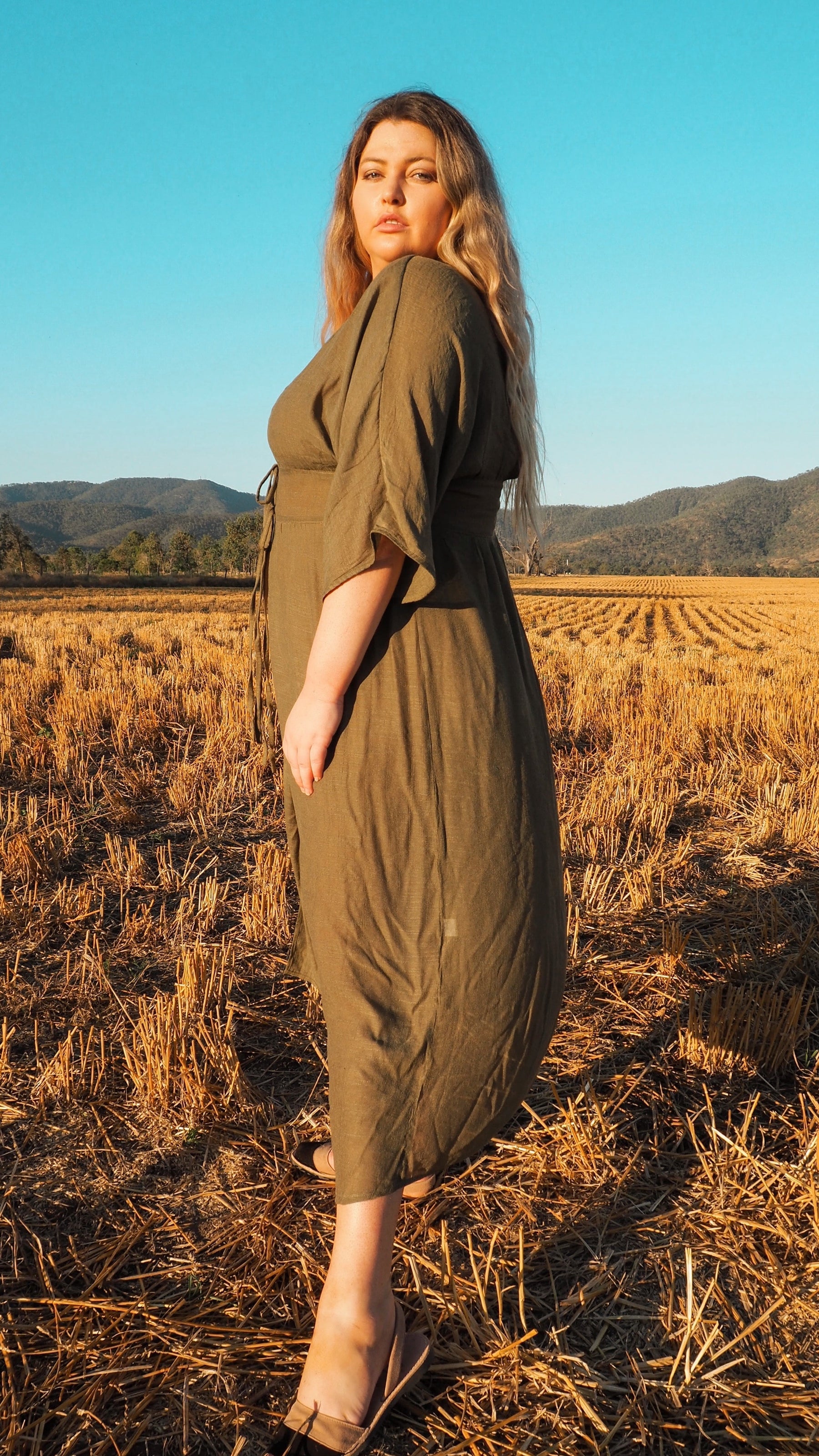 Jade | Goddess Relaxed Midi Dress