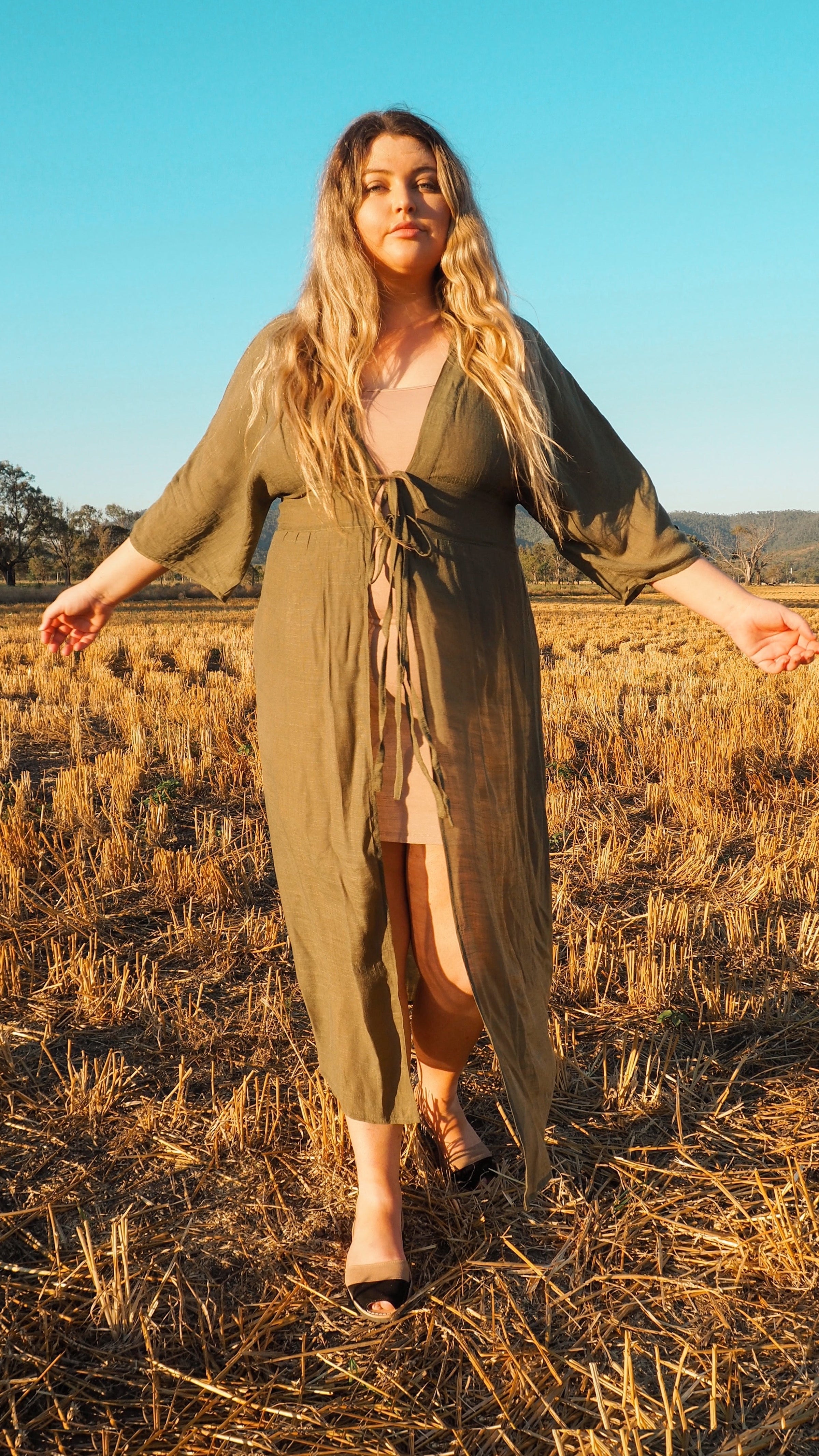 Jade | Goddess Relaxed Midi Dress