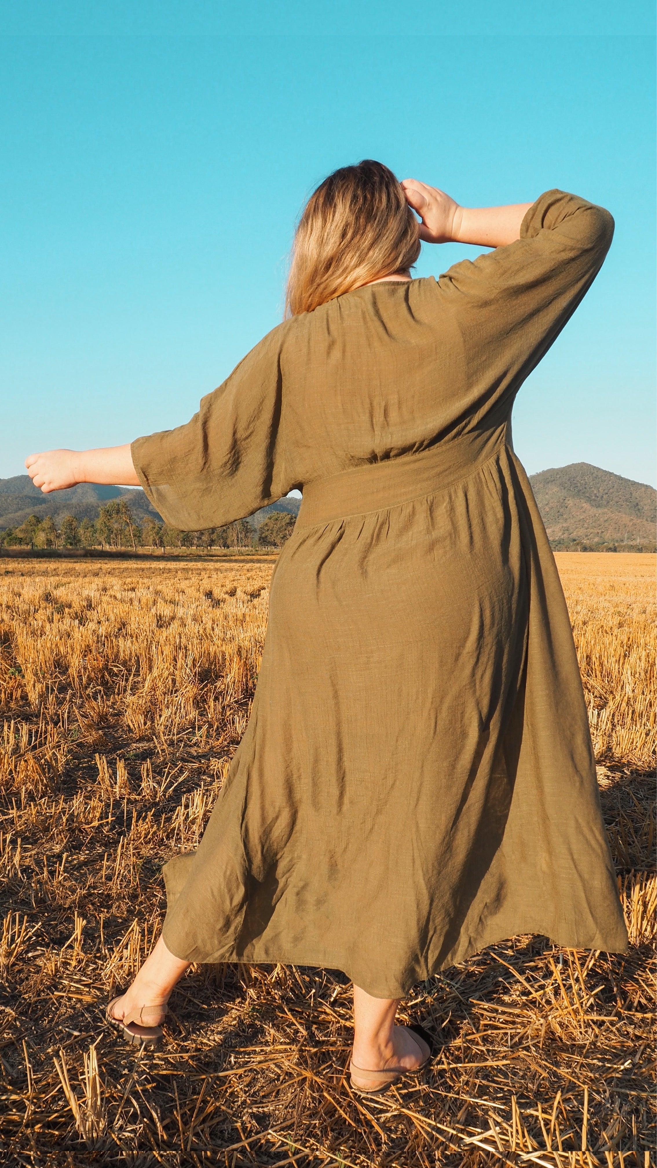 Jade | Goddess Relaxed Midi Dress