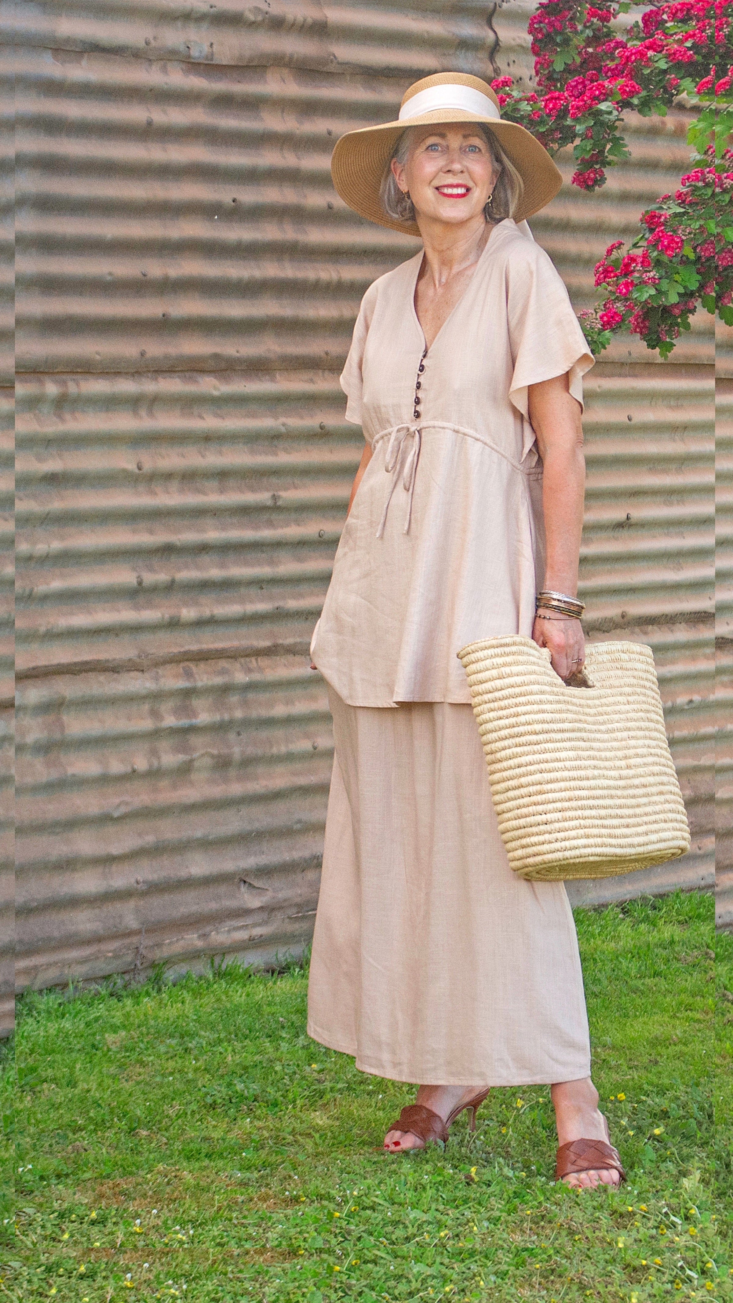 Blythe | Linen 2-in-1 Maxi Dress