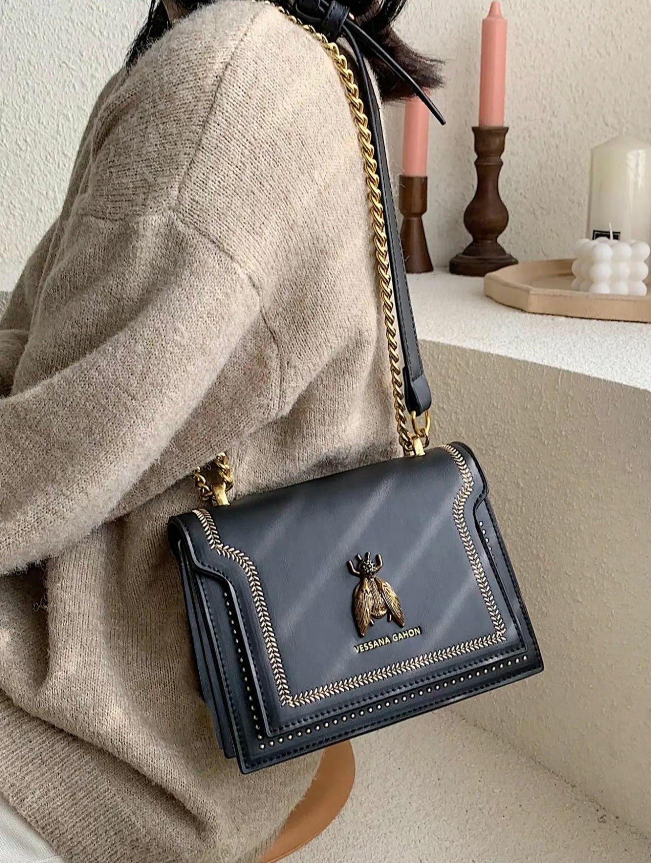 Simone | Luxury Chain Bag