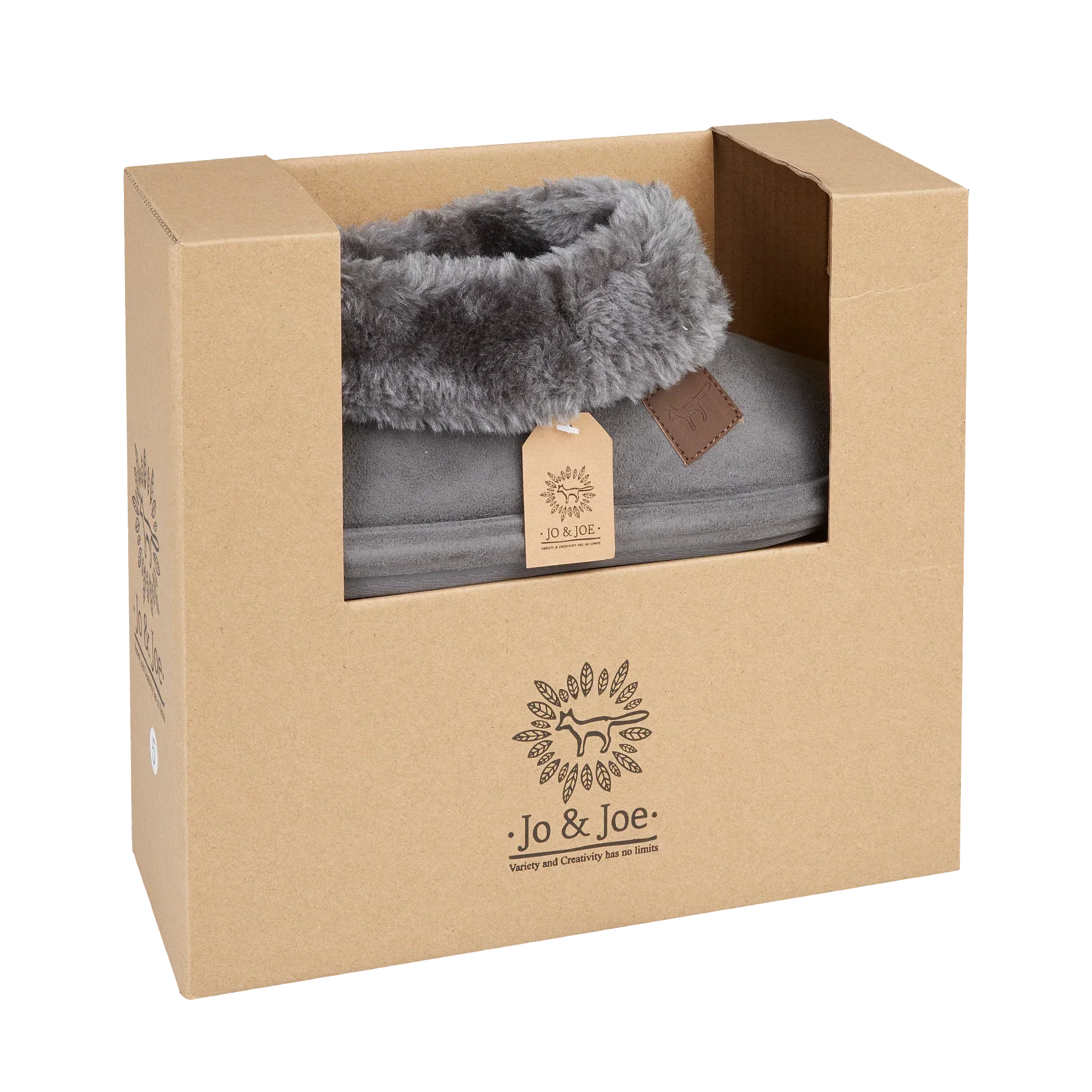 Cleo | Faux Suede Bootee Slippers