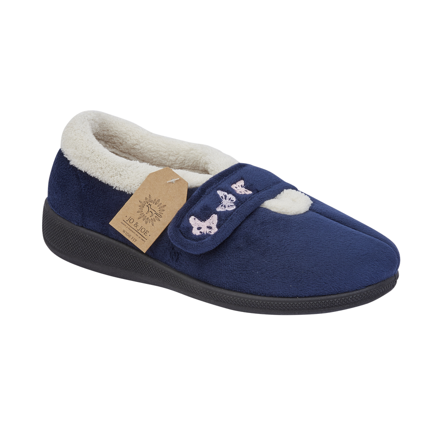 Elodie | Wide Fit Strap Slippers