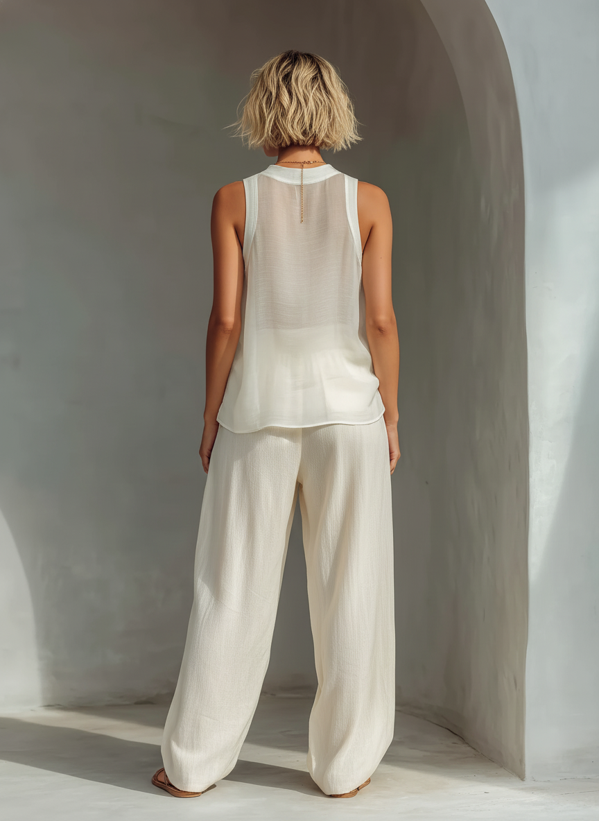 Dolly | Cream Two-Piece Set Semi-sheer