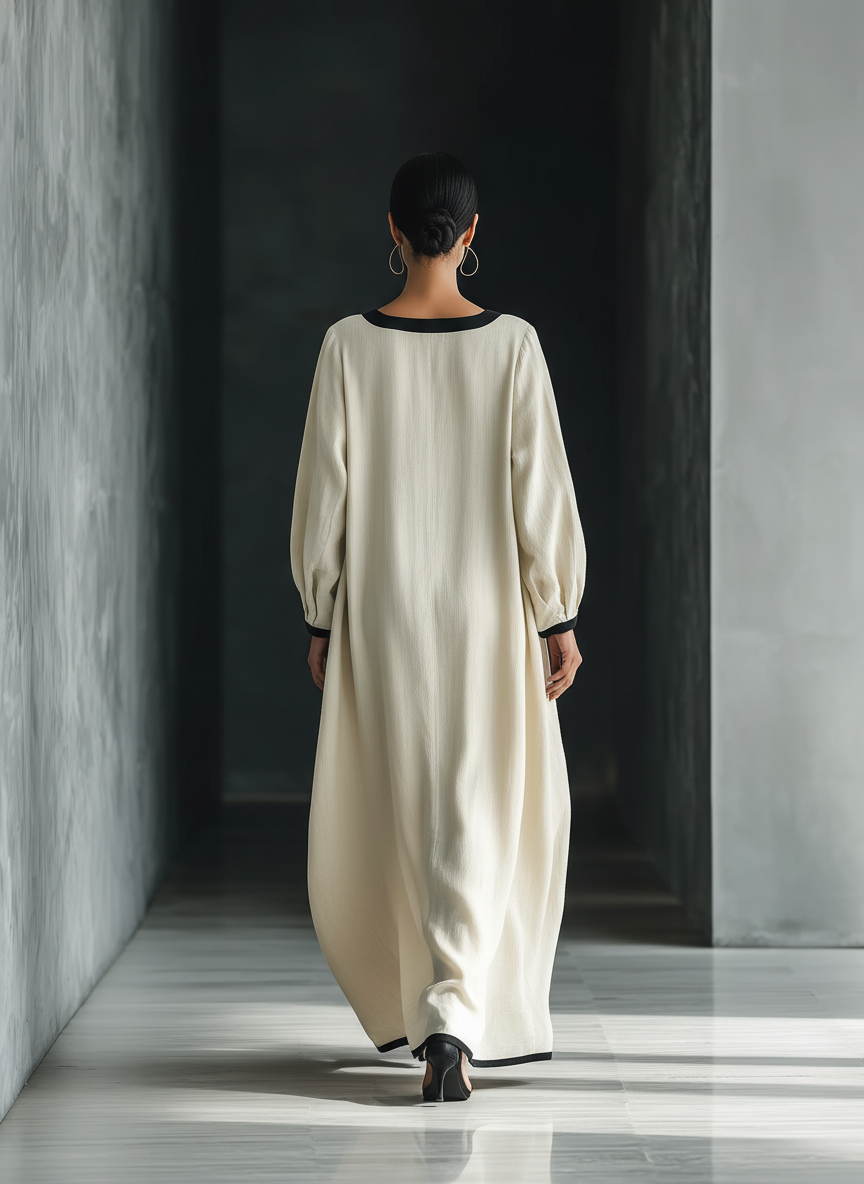 Isabella | Beige Cotton Linen Blend