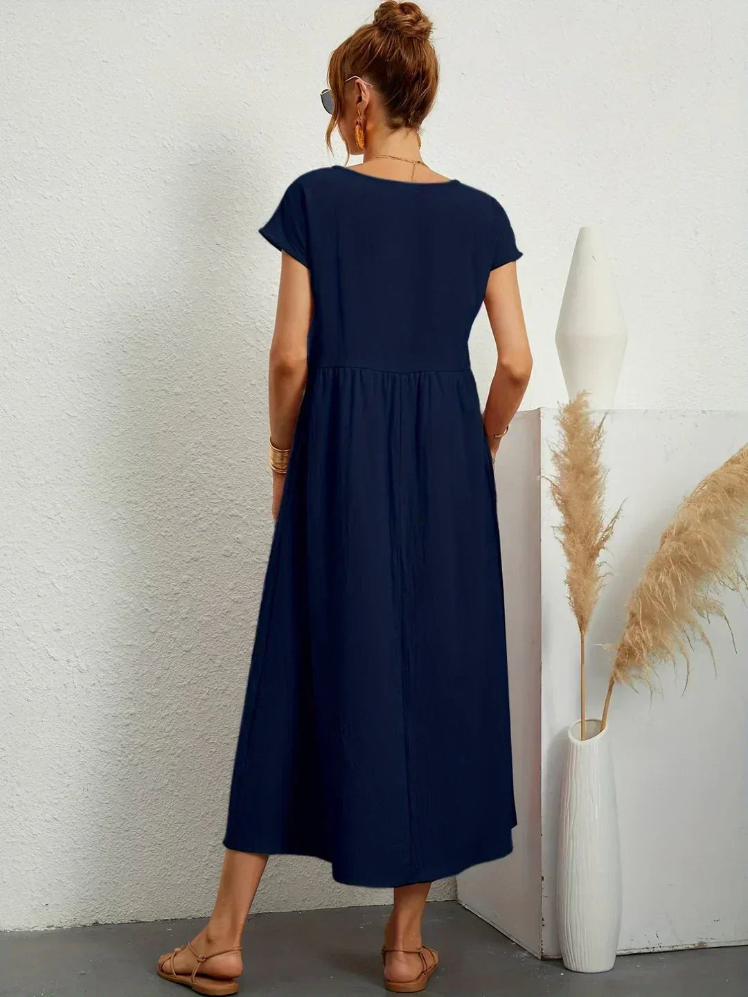 Gabrielle™ — Elegant Timeless Flowing Midi Dress