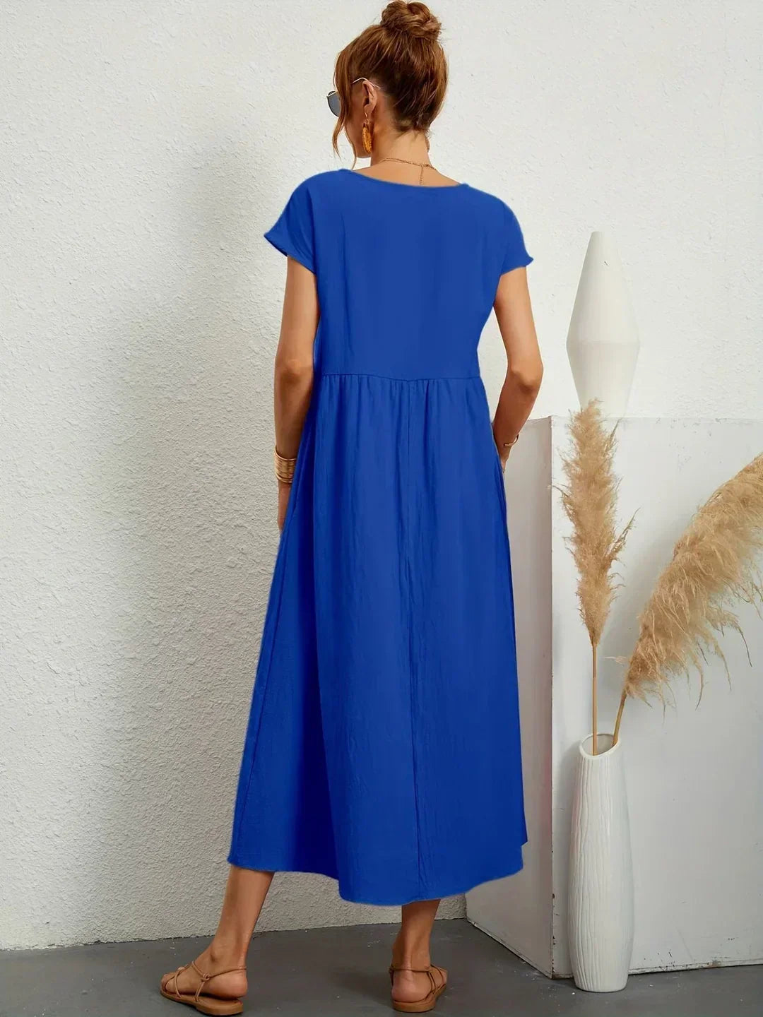 Gabrielle™ — Elegant Timeless Flowing Midi Dress