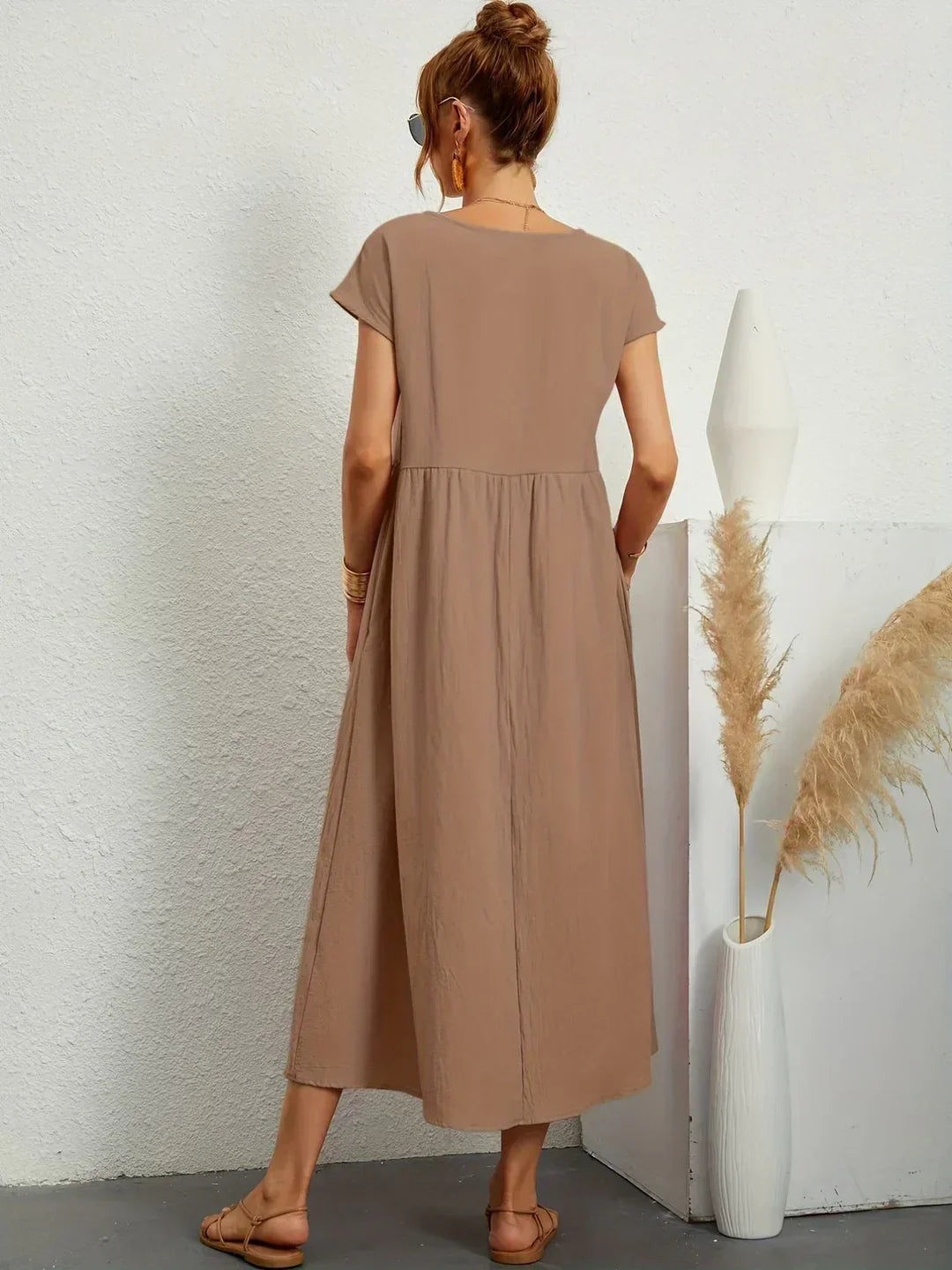 Gabrielle™ — Elegant Timeless Flowing Midi Dress