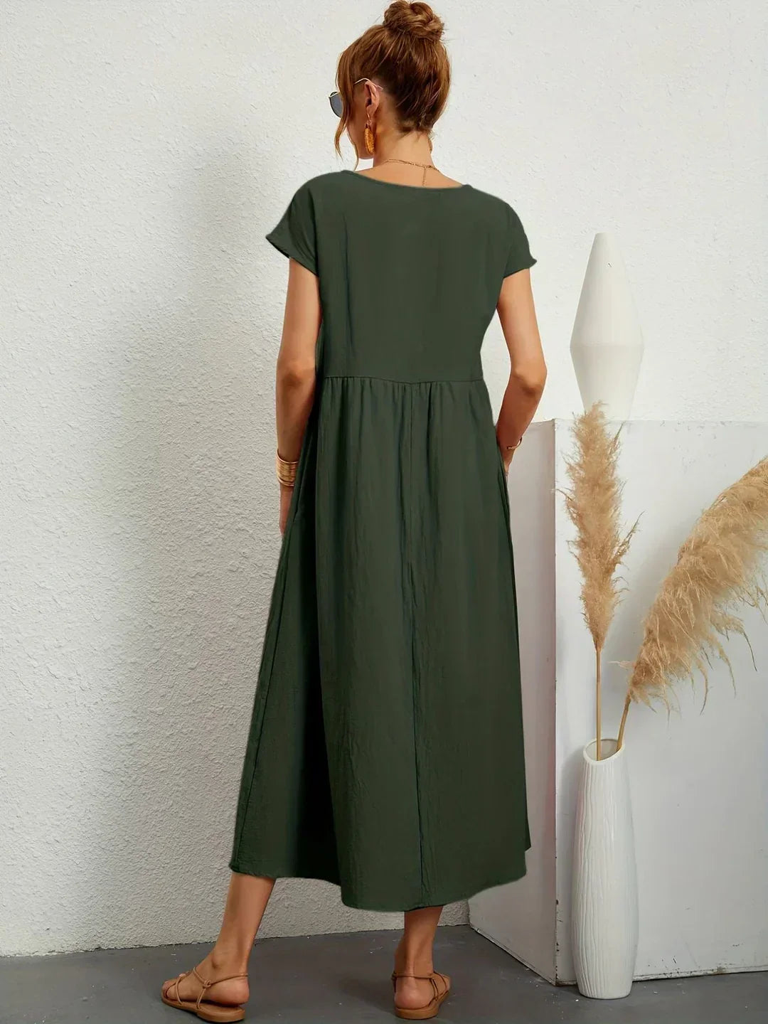 Gabrielle™ — Elegant Timeless Flowing Midi Dress