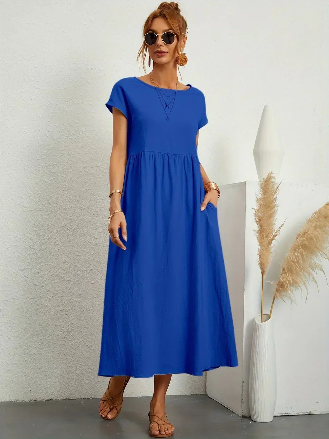 Gabrielle™ — Elegant Timeless Flowing Midi Dress