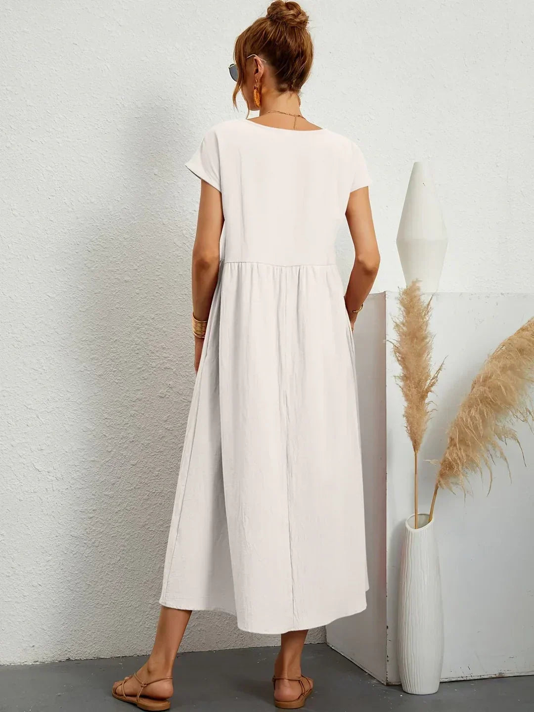 Gabrielle™ — Elegant Timeless Flowing Midi Dress
