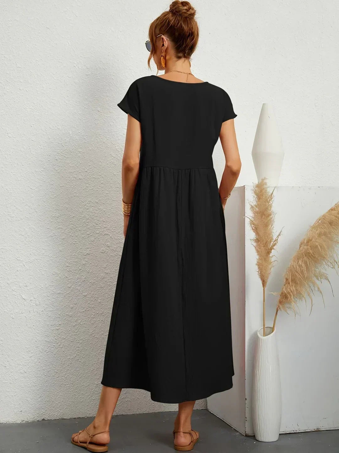 Gabrielle™ — Elegant Timeless Flowing Midi Dress