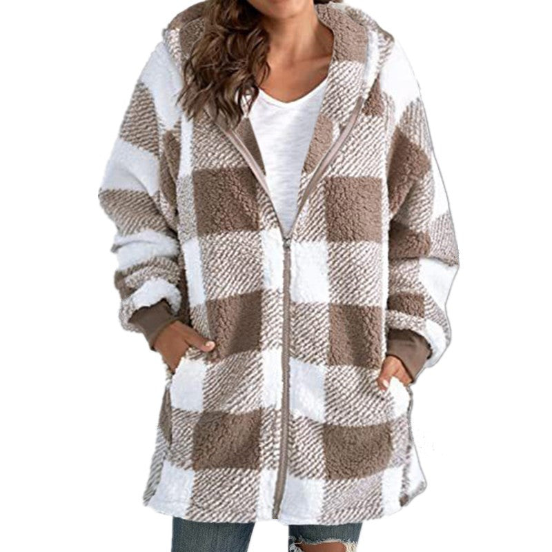 Arabella | Plaid Fleece Coat