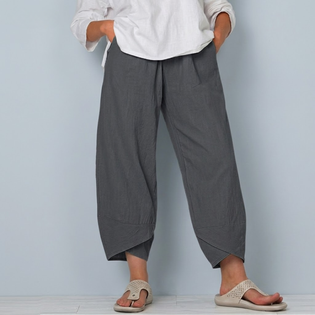 Farrah | High Waist Wide Leg Trousers