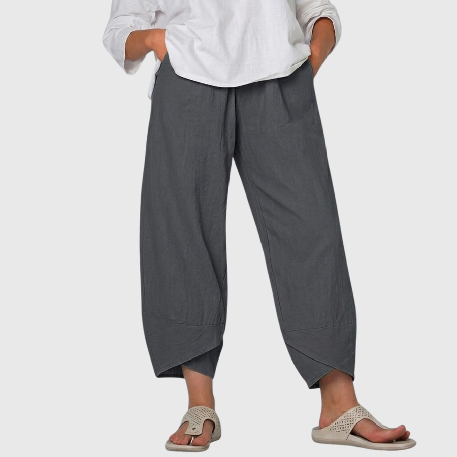 Farrah | High Waist Wide Leg Trousers