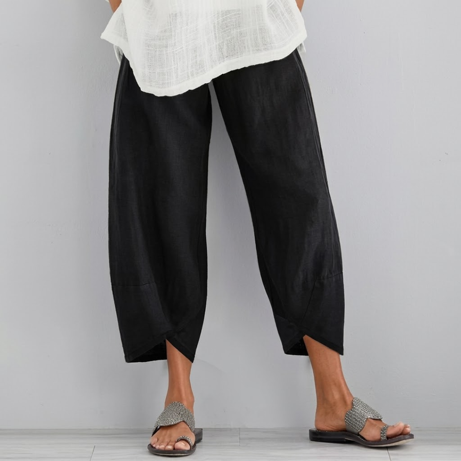 Isela | High Waist Wide Leg Trousers