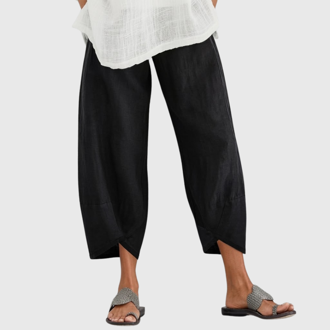 Isela | High Waist Wide Leg Trousers