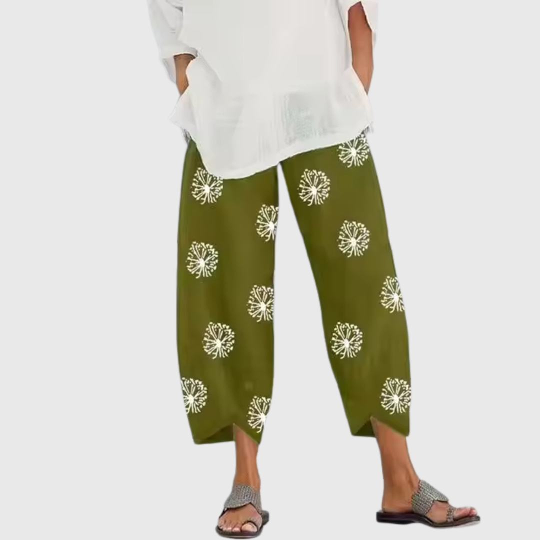 Lourdes | High Waist Wide Leg Trousers