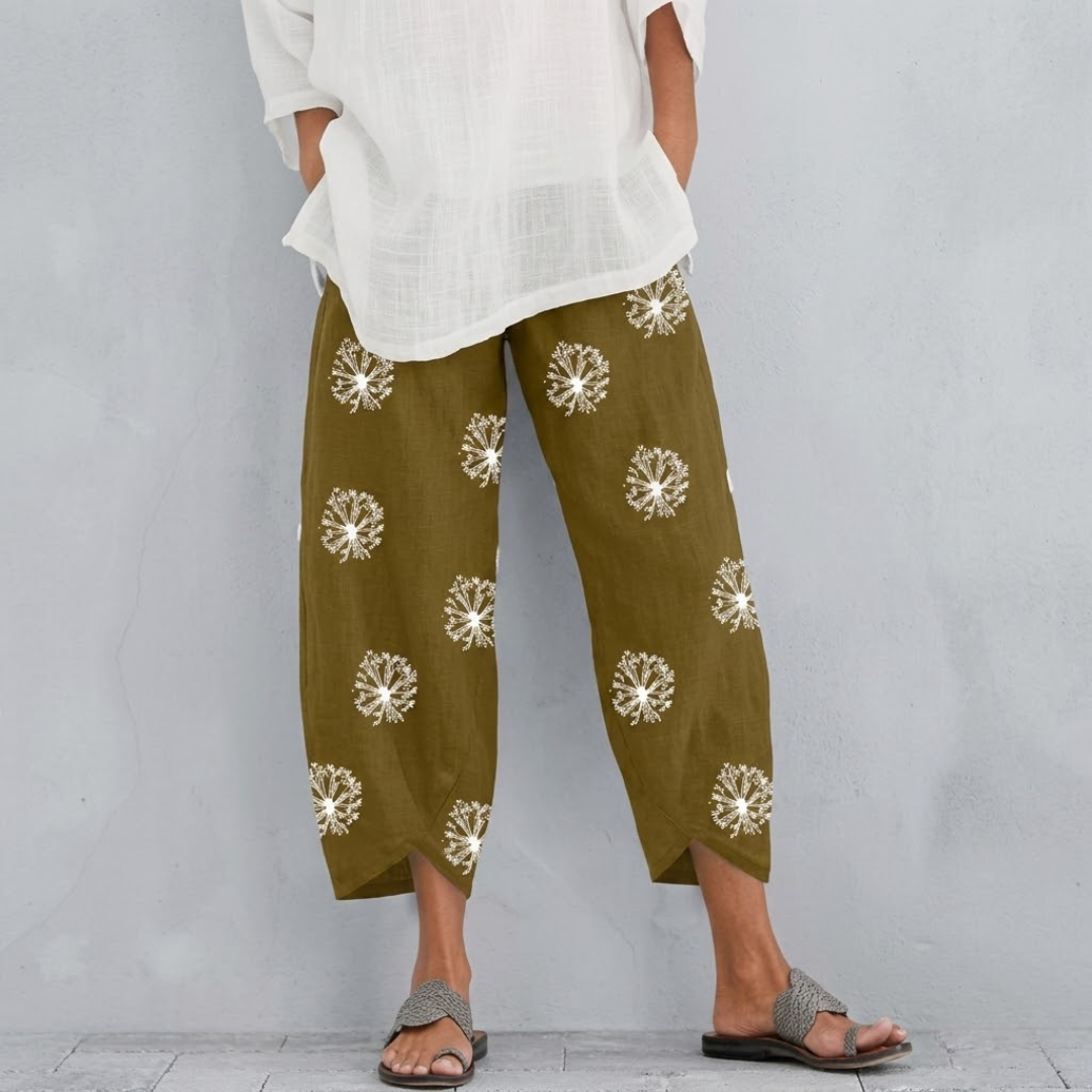 Melanie | High Waist Wide Leg Trousers