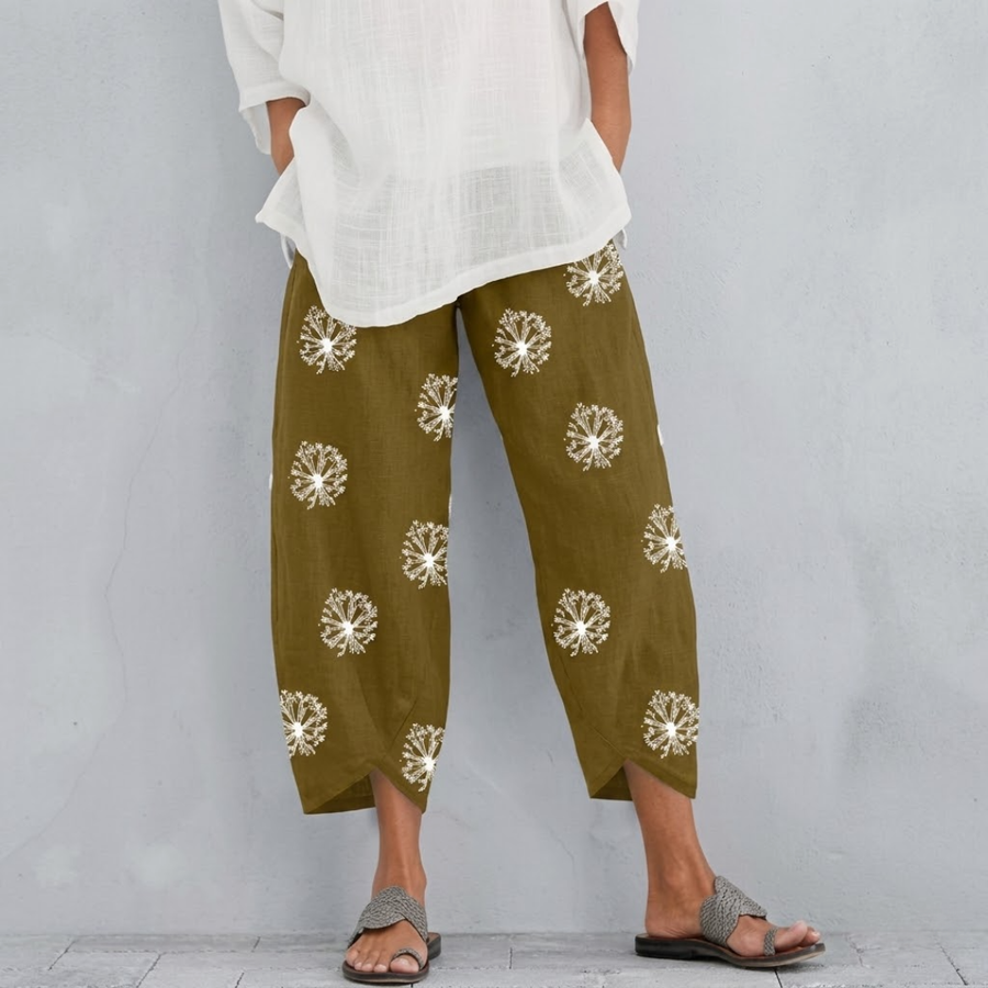 Melanie | High Waist Wide Leg Trousers
