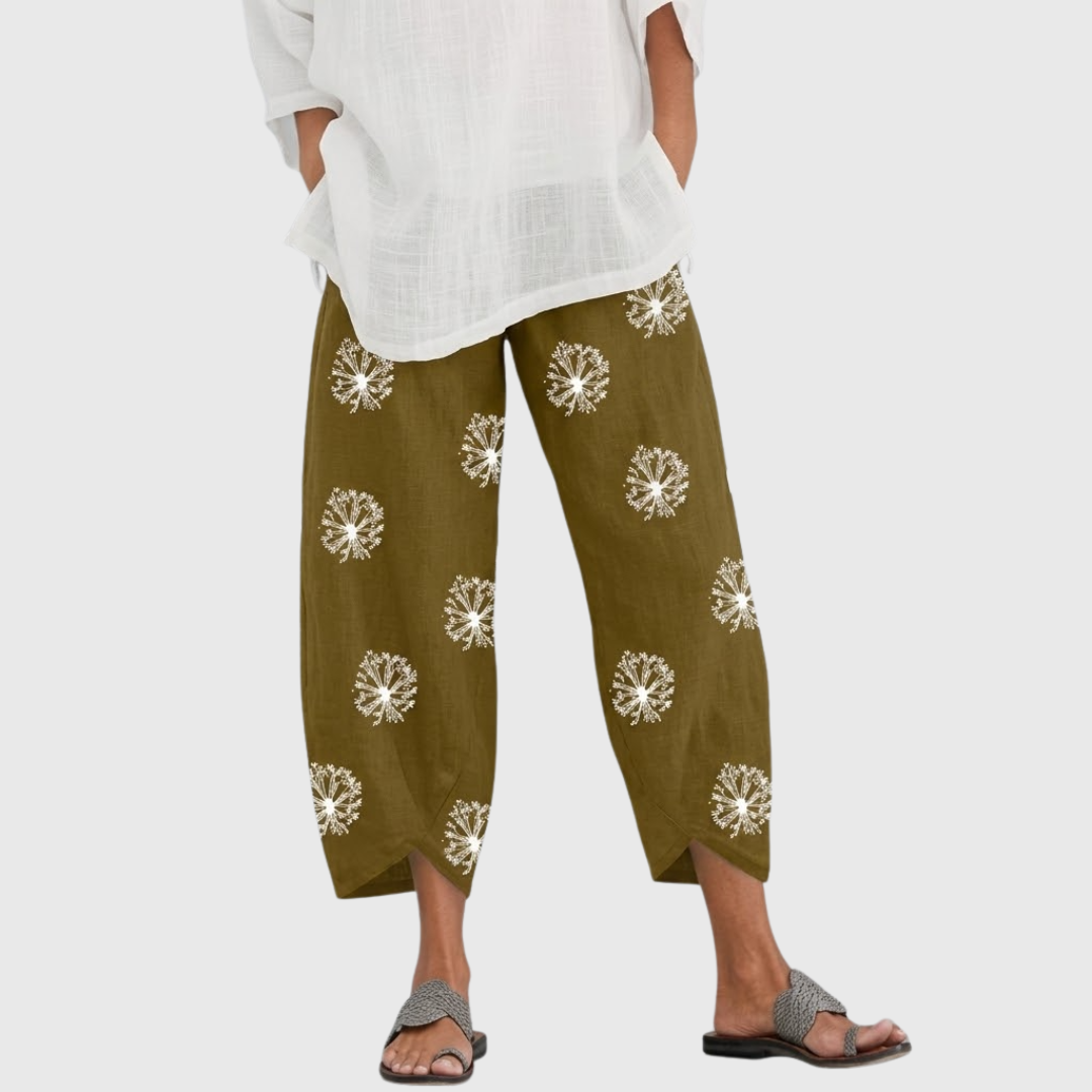 Melanie | High Waist Wide Leg Trousers