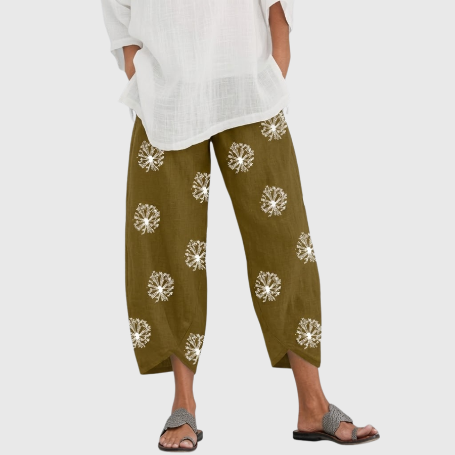 Melanie | High Waist Wide Leg Trousers